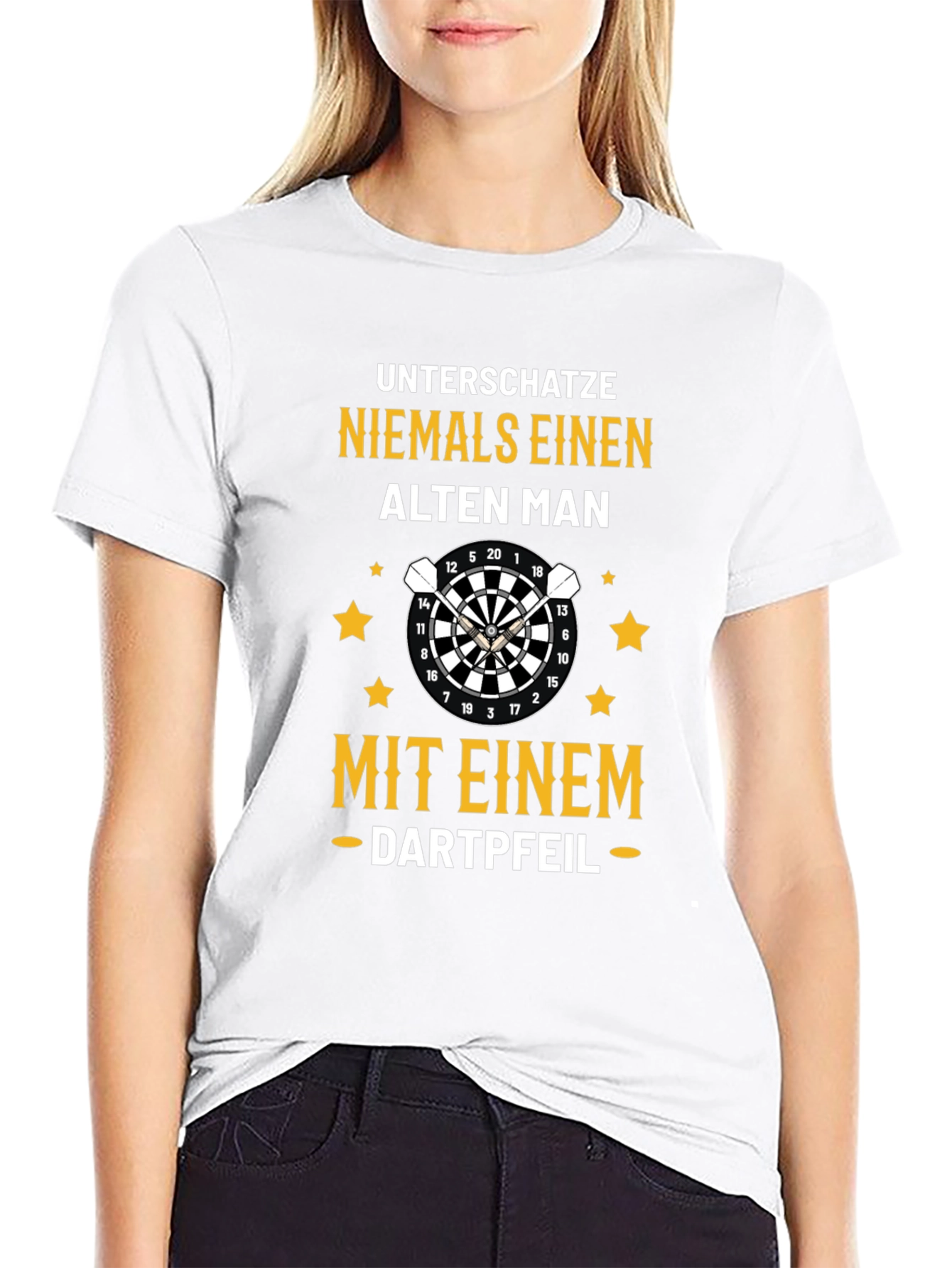 Funny Dart Player T-Shirt for Men