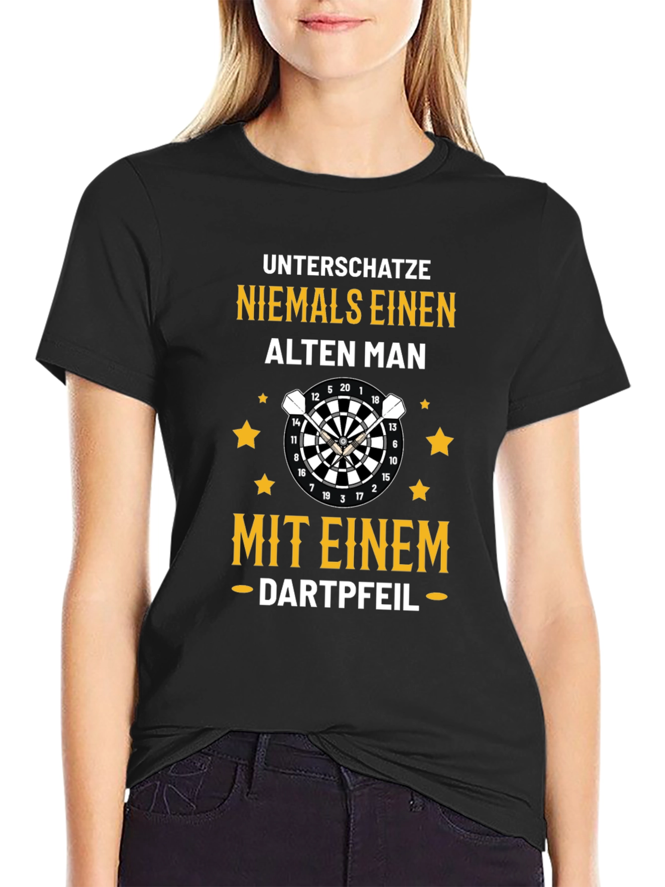 Funny Dart Player T-Shirt for Men