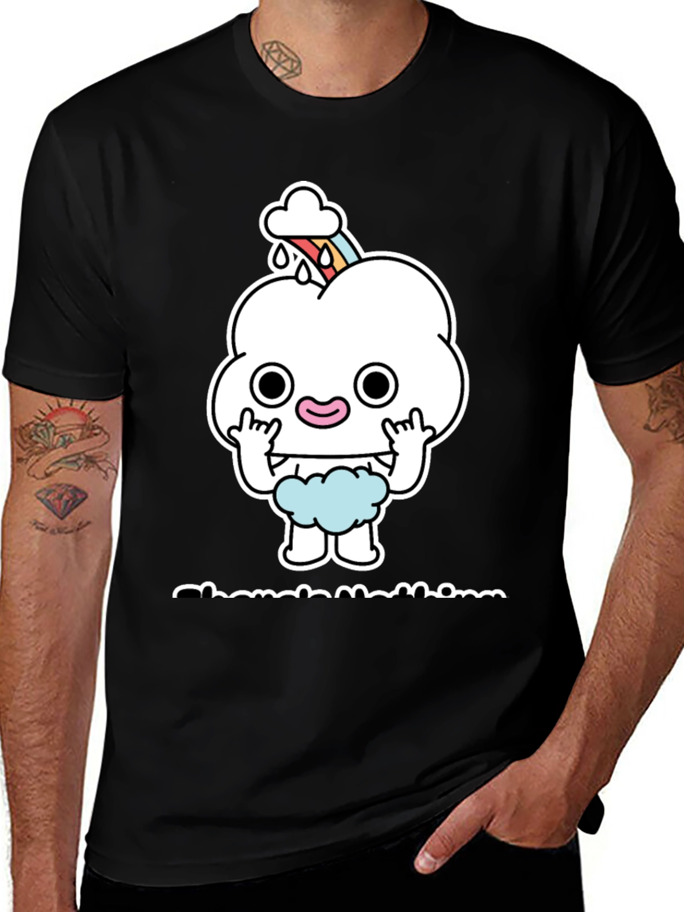 Funny Cartoon Cloud T-Shirt