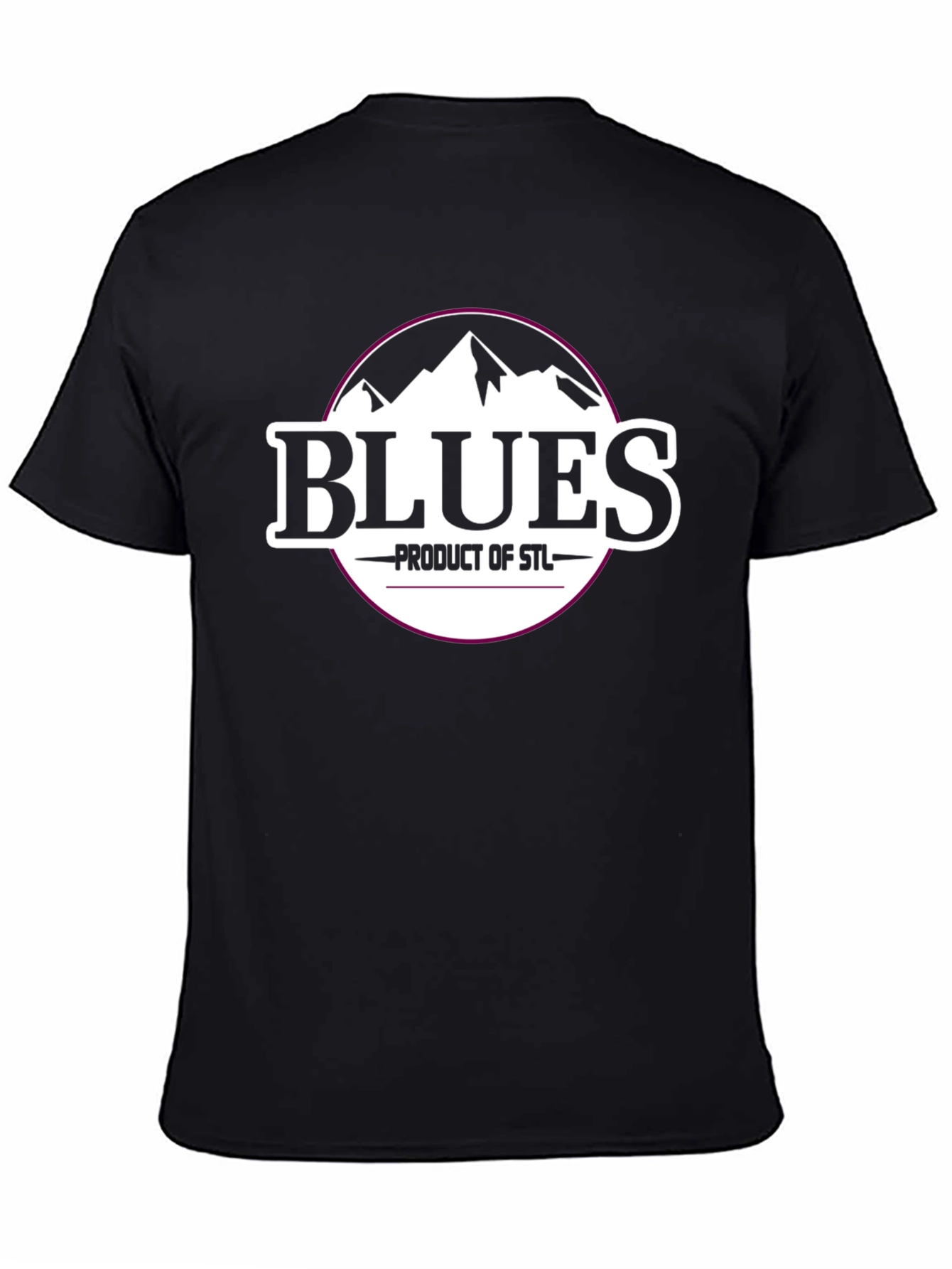 Blues Product of STL Black T-Shirt