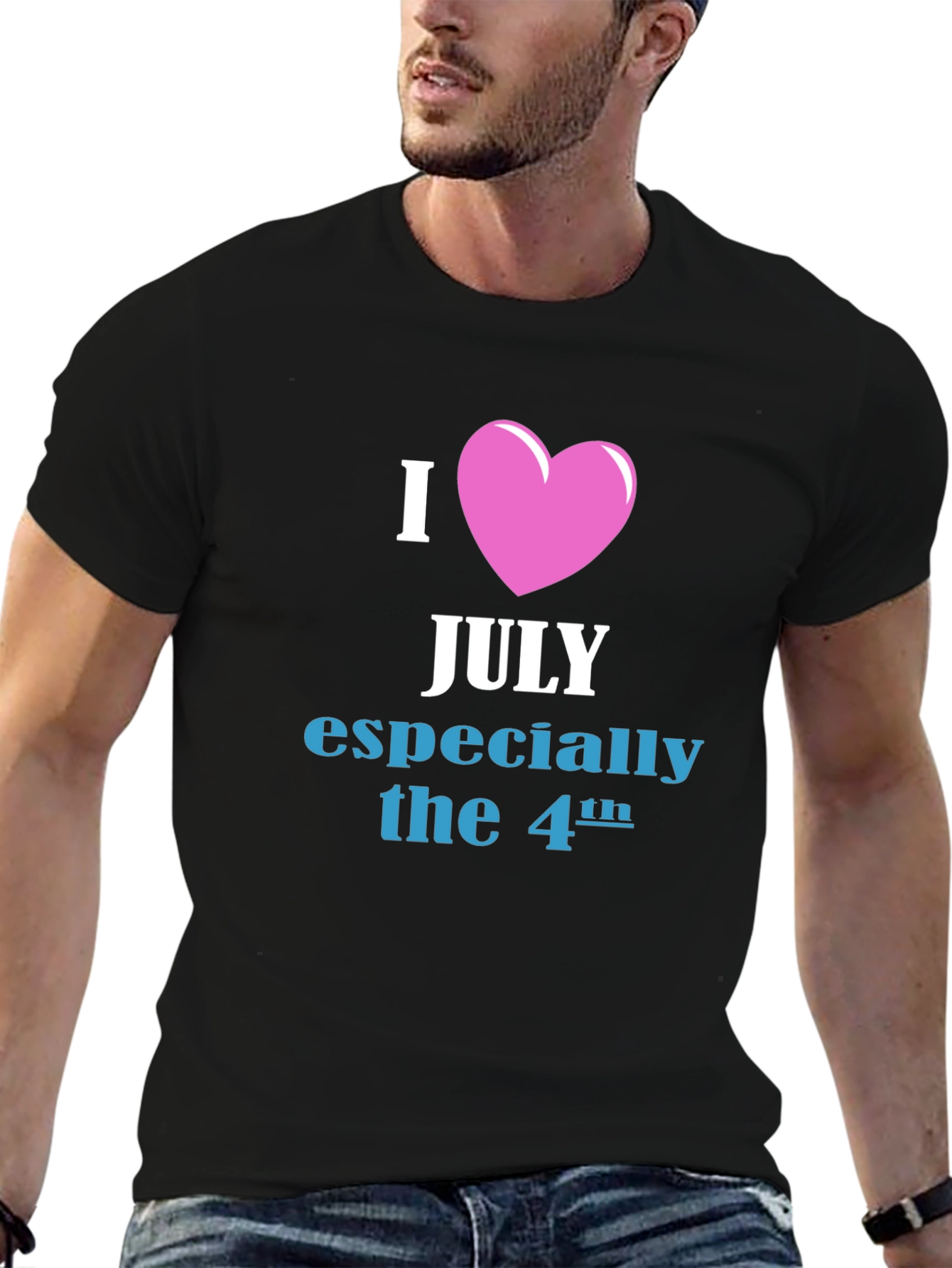 I Heart July 4th Graphic T-Shirt