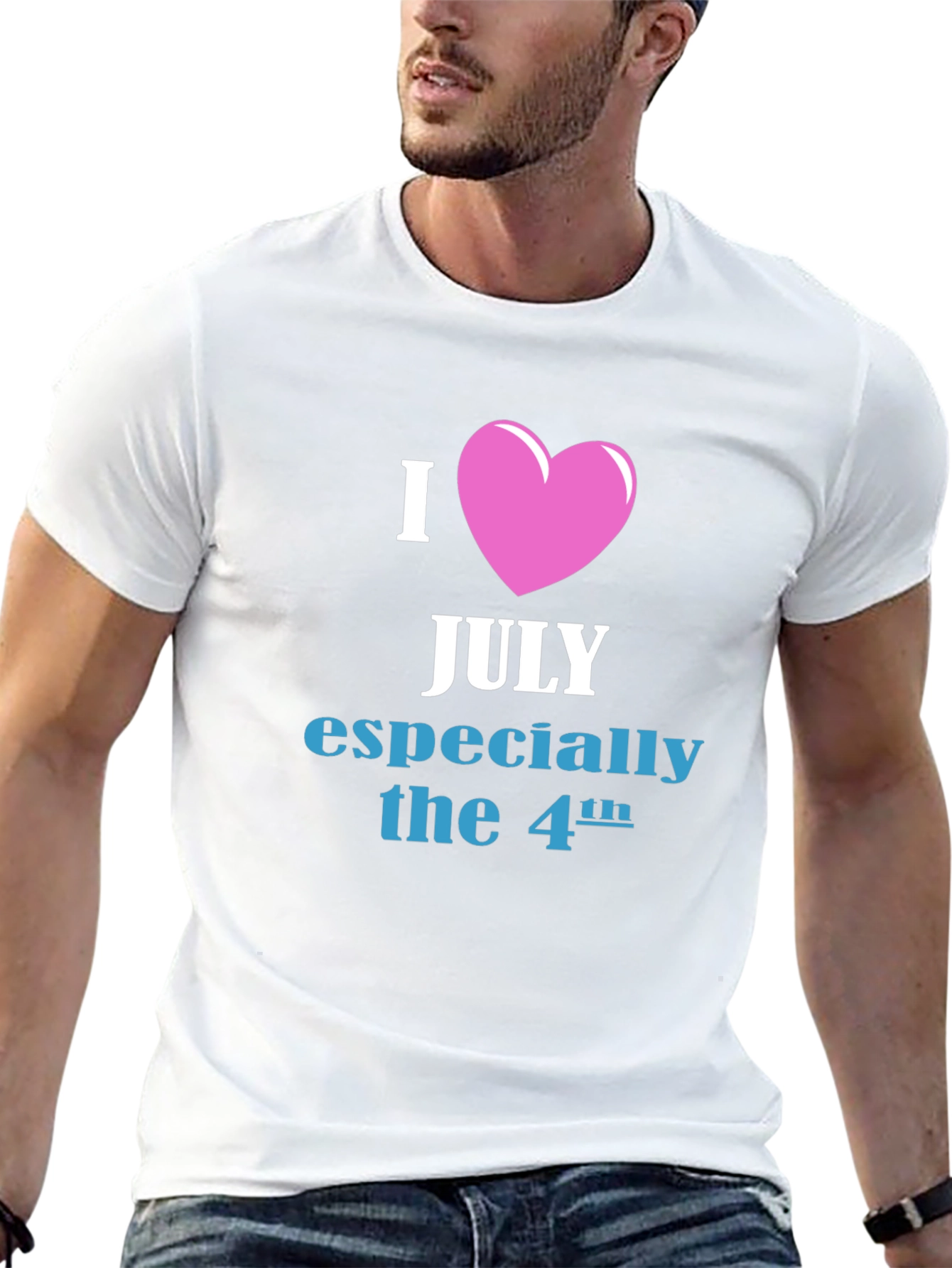 I Heart July 4th Graphic T-Shirt