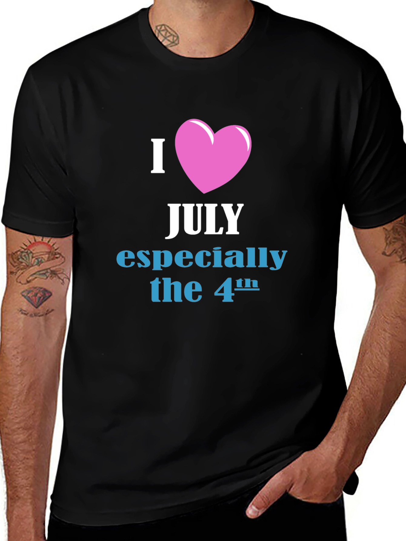 I Heart July 4th Graphic T-Shirt