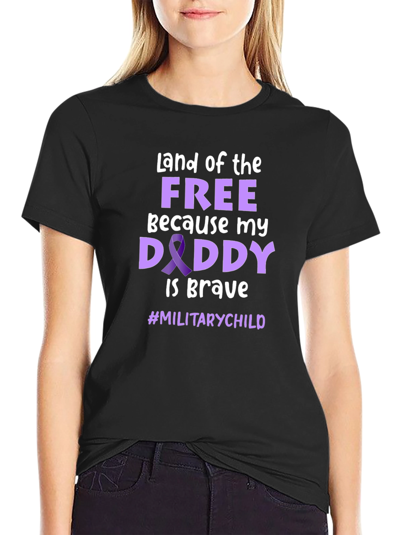 Military Child Daddy Brave T-Shirt