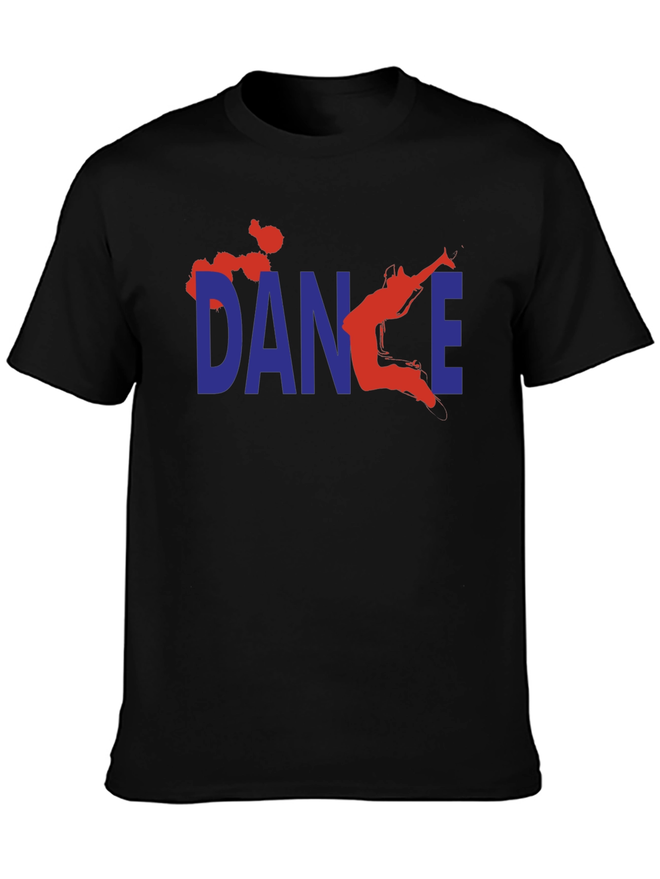 Dance Graphic T-Shirt - Black Cotton Tee