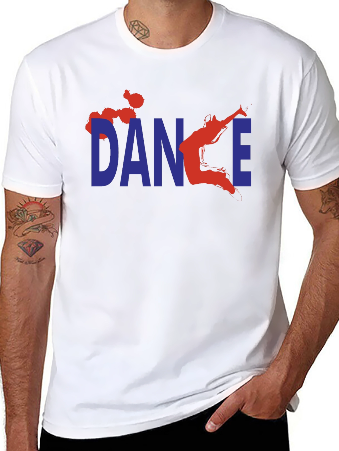 Dance Graphic T-Shirt - Black Cotton Tee