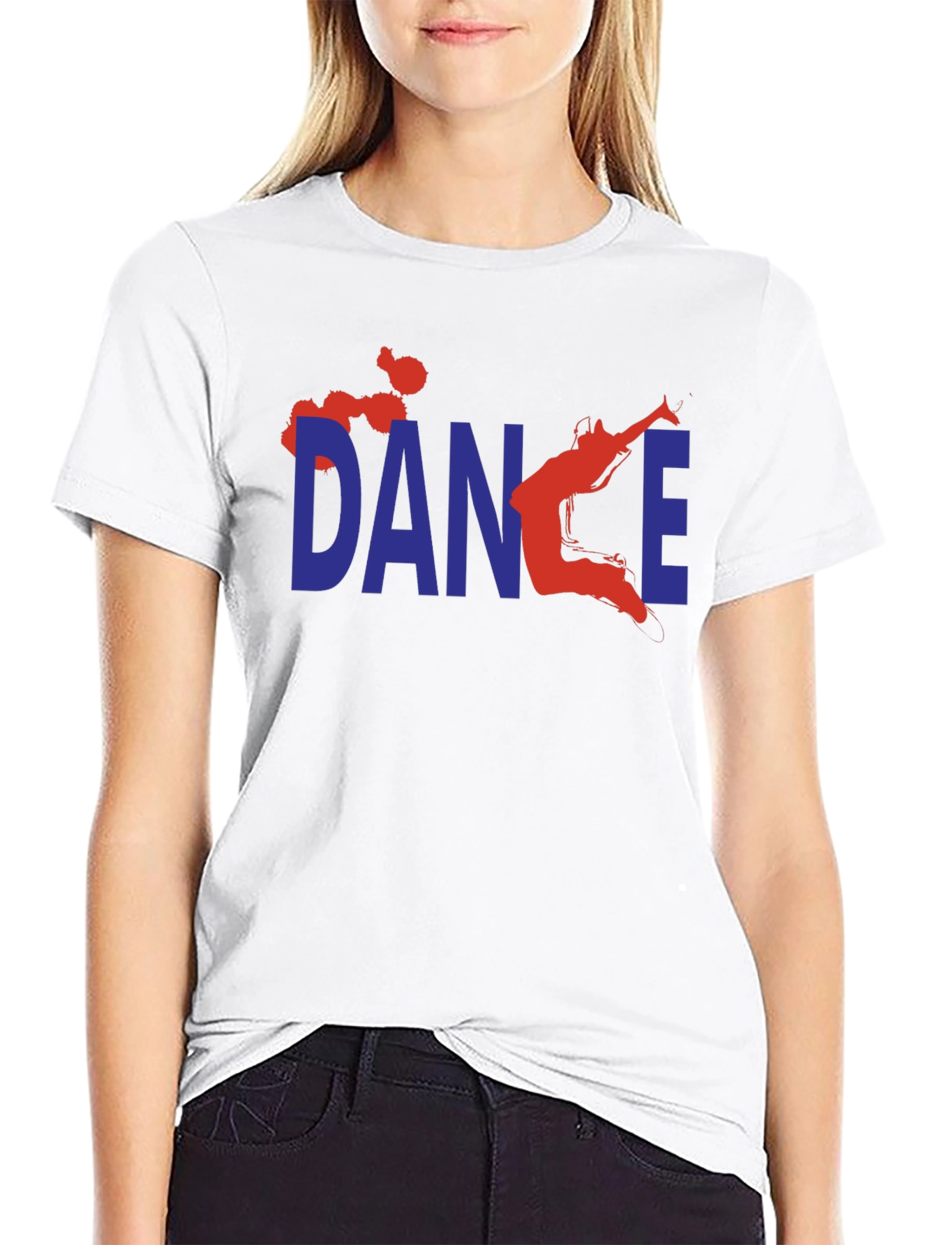 Dance Graphic T-Shirt - Black Cotton Tee