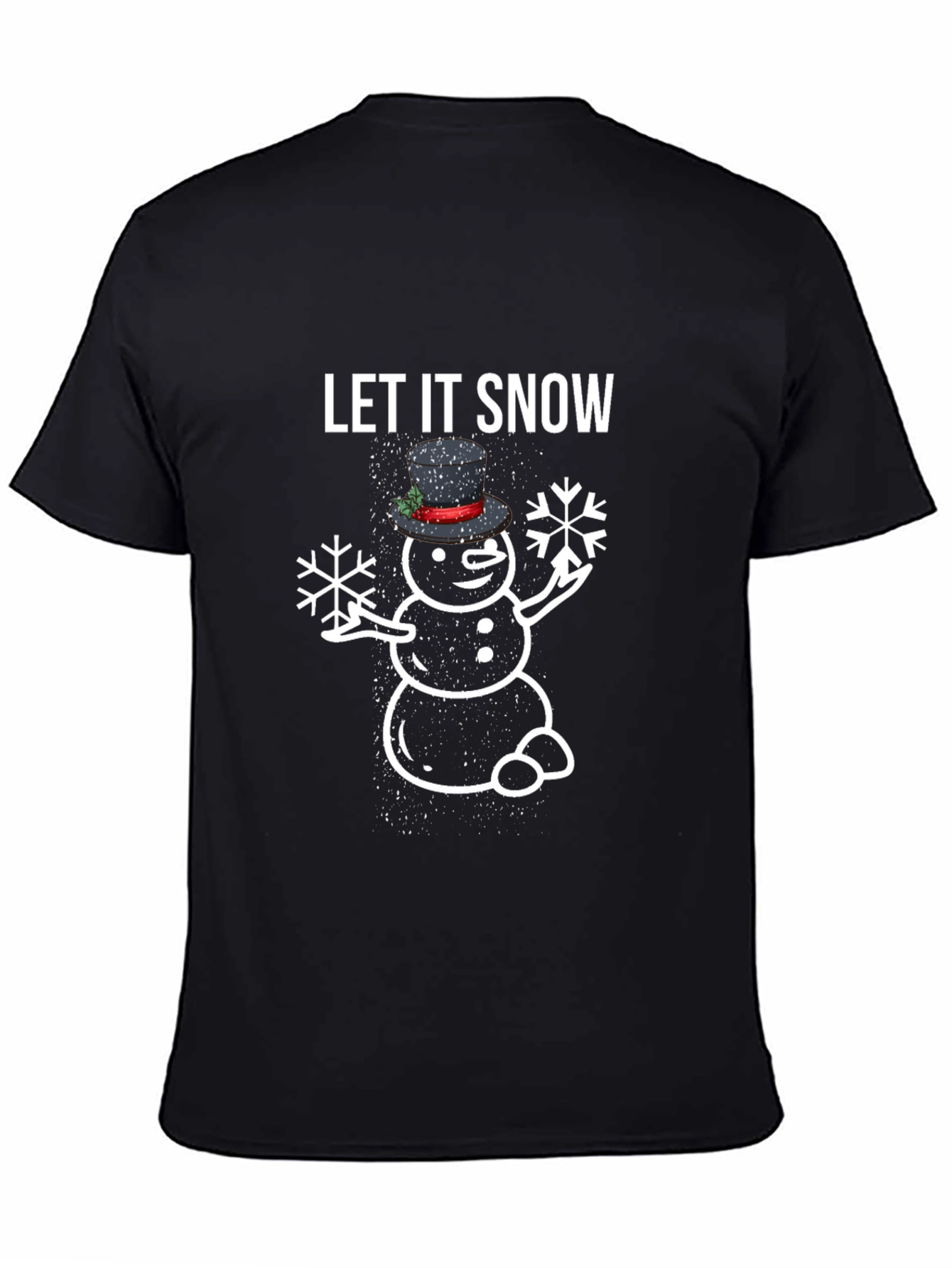 Let It Snow Snowman Graphic Tee