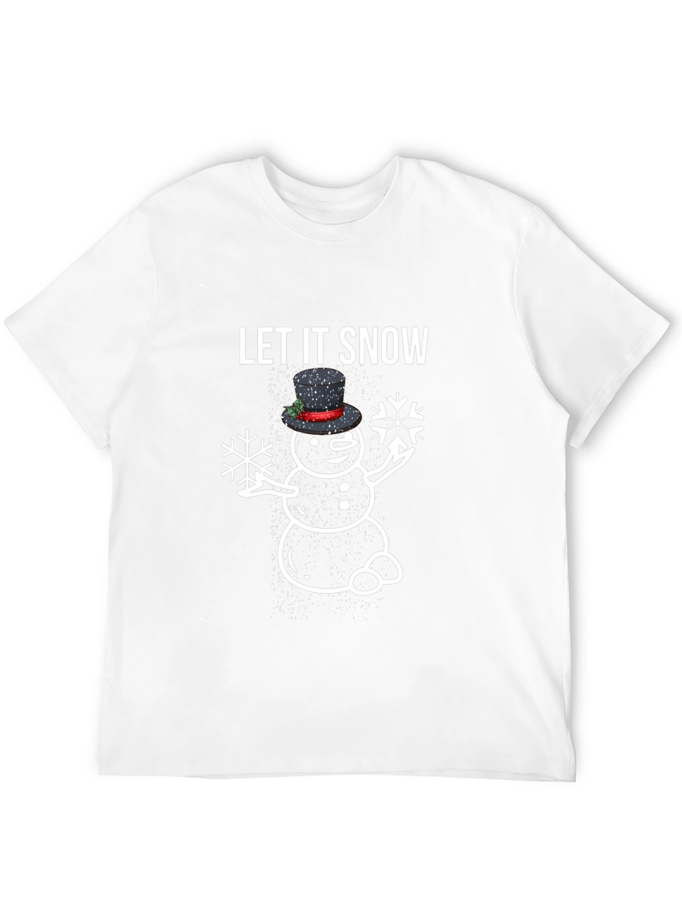 Let It Snow Snowman Graphic Tee