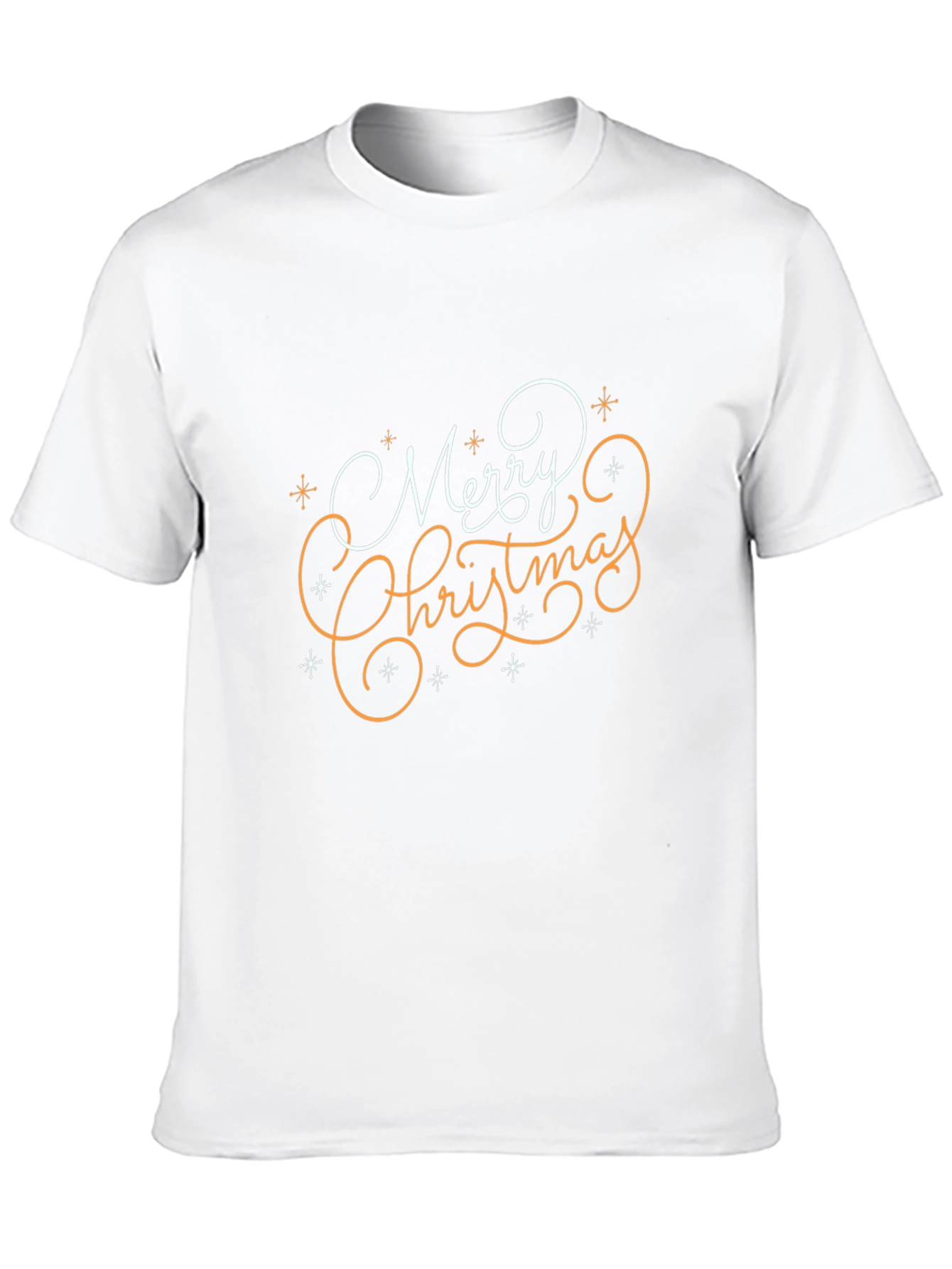 Festive Merry Christmas Graphic Black T-Shirt