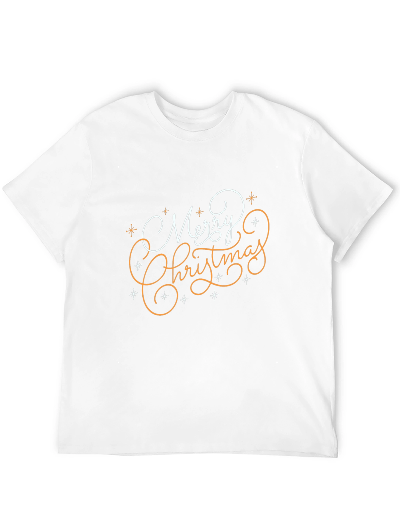 Festive Merry Christmas Graphic Black T-Shirt