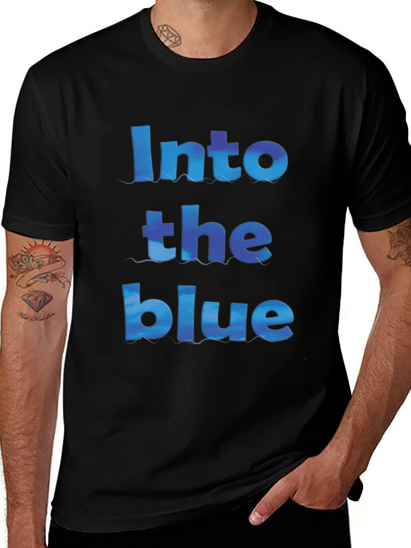 Into the Blue Graphic T-Shirt - Stylish Comfort