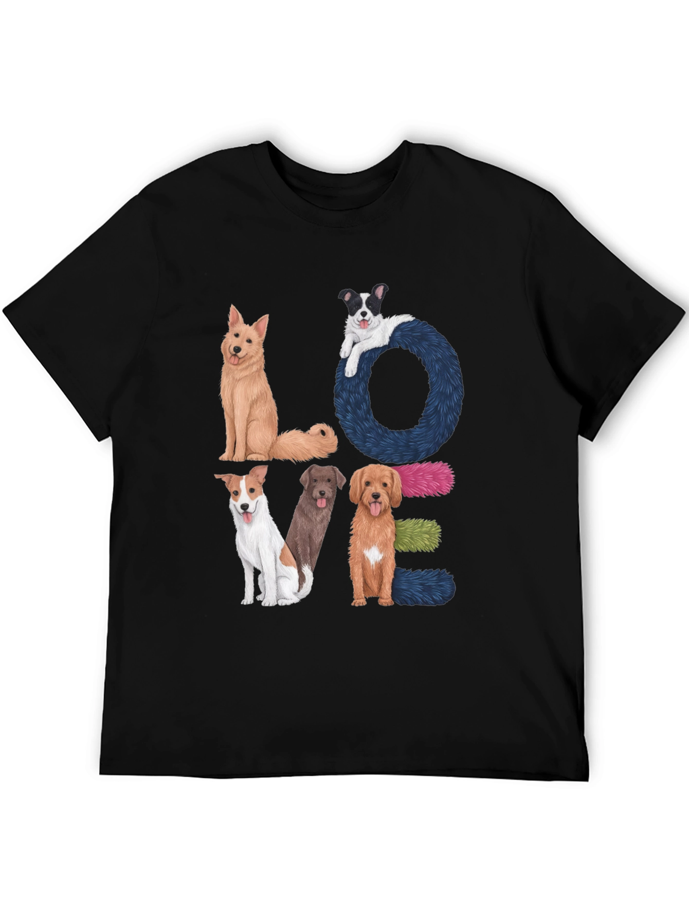Dog LOVE Graphic Tee - Pet Lover Shirt