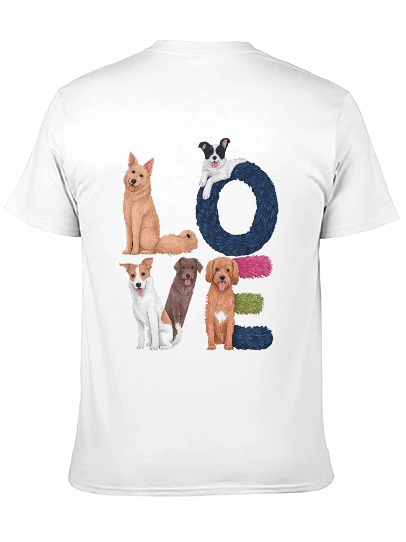 Dog LOVE Graphic Tee - Pet Lover Shirt