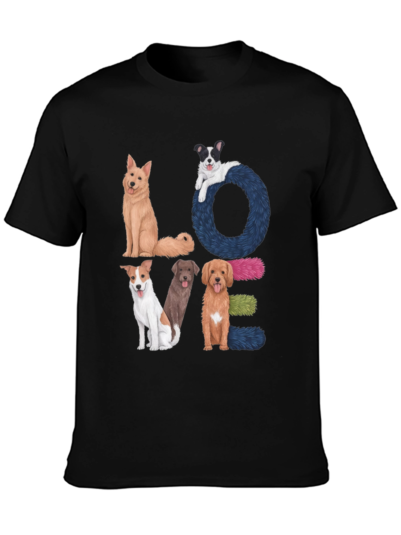 Dog LOVE Graphic Tee - Pet Lover Shirt