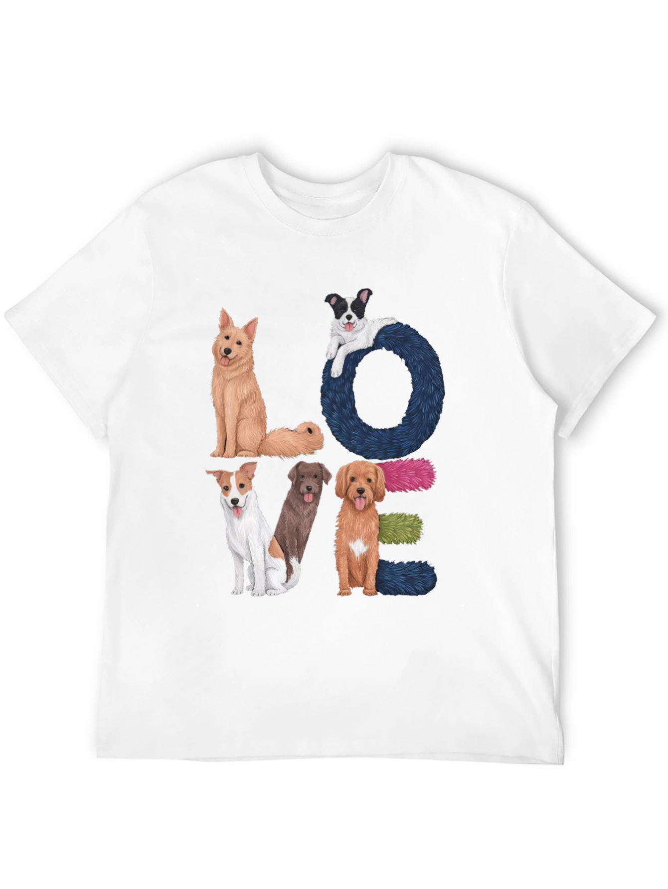 Dog LOVE Graphic Tee - Pet Lover Shirt