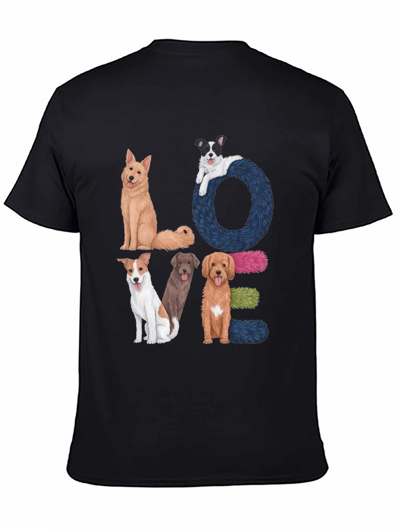 Dog LOVE Graphic Tee - Pet Lover Shirt