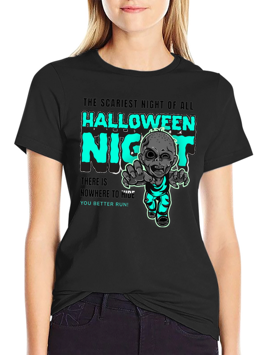Halloween Zombie Night T-Shirt - Scary Tee