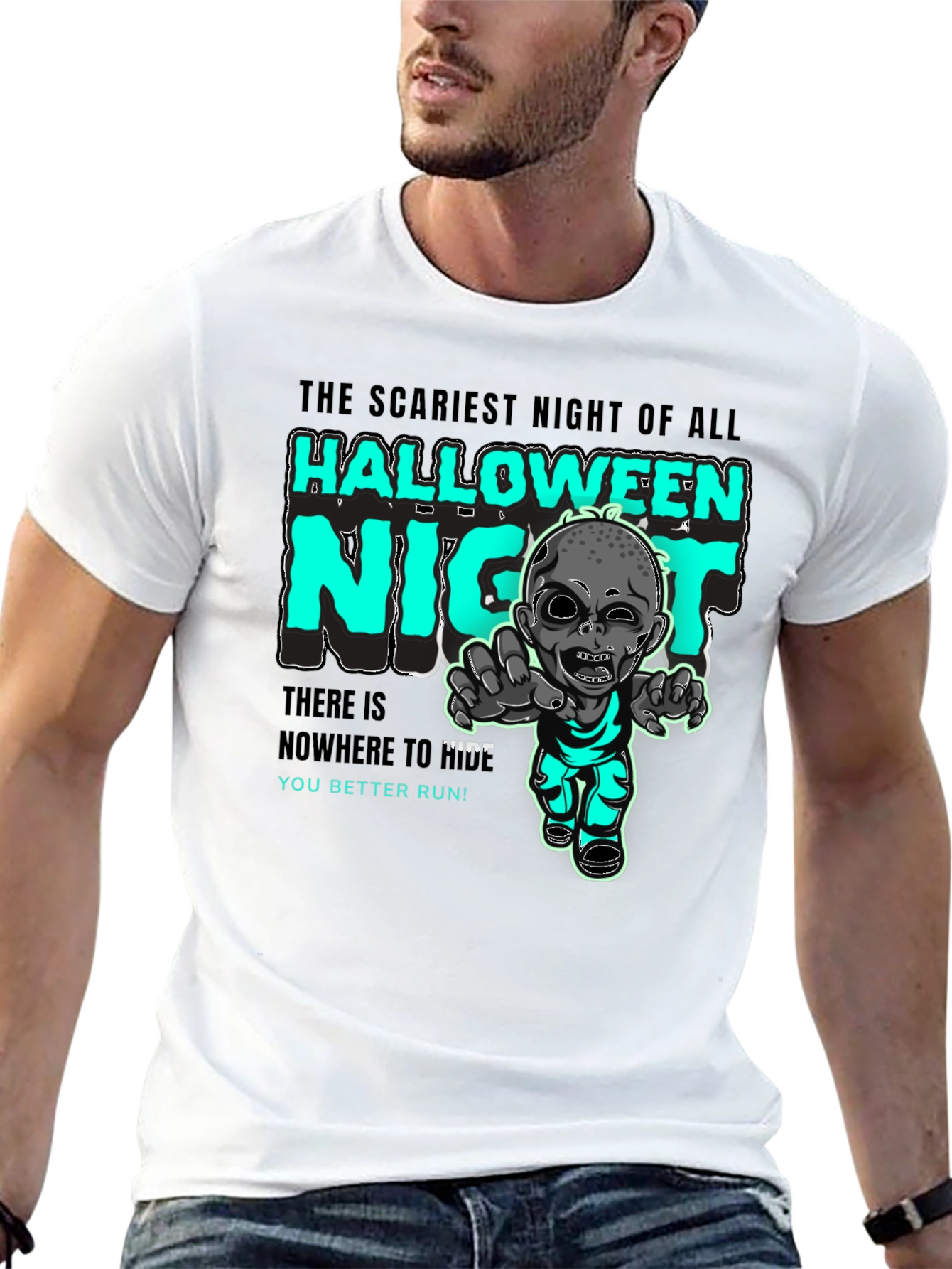Halloween Zombie Night T-Shirt - Scary Tee