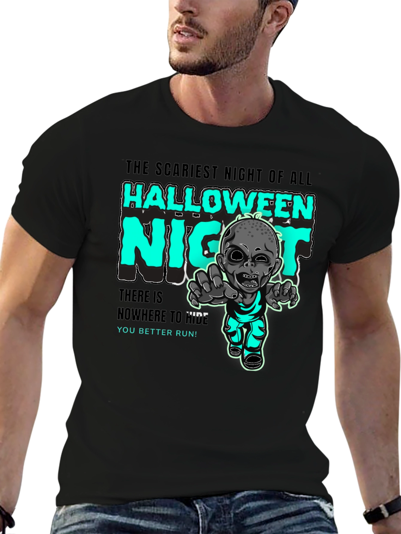 Halloween Zombie Night T-Shirt - Scary Tee