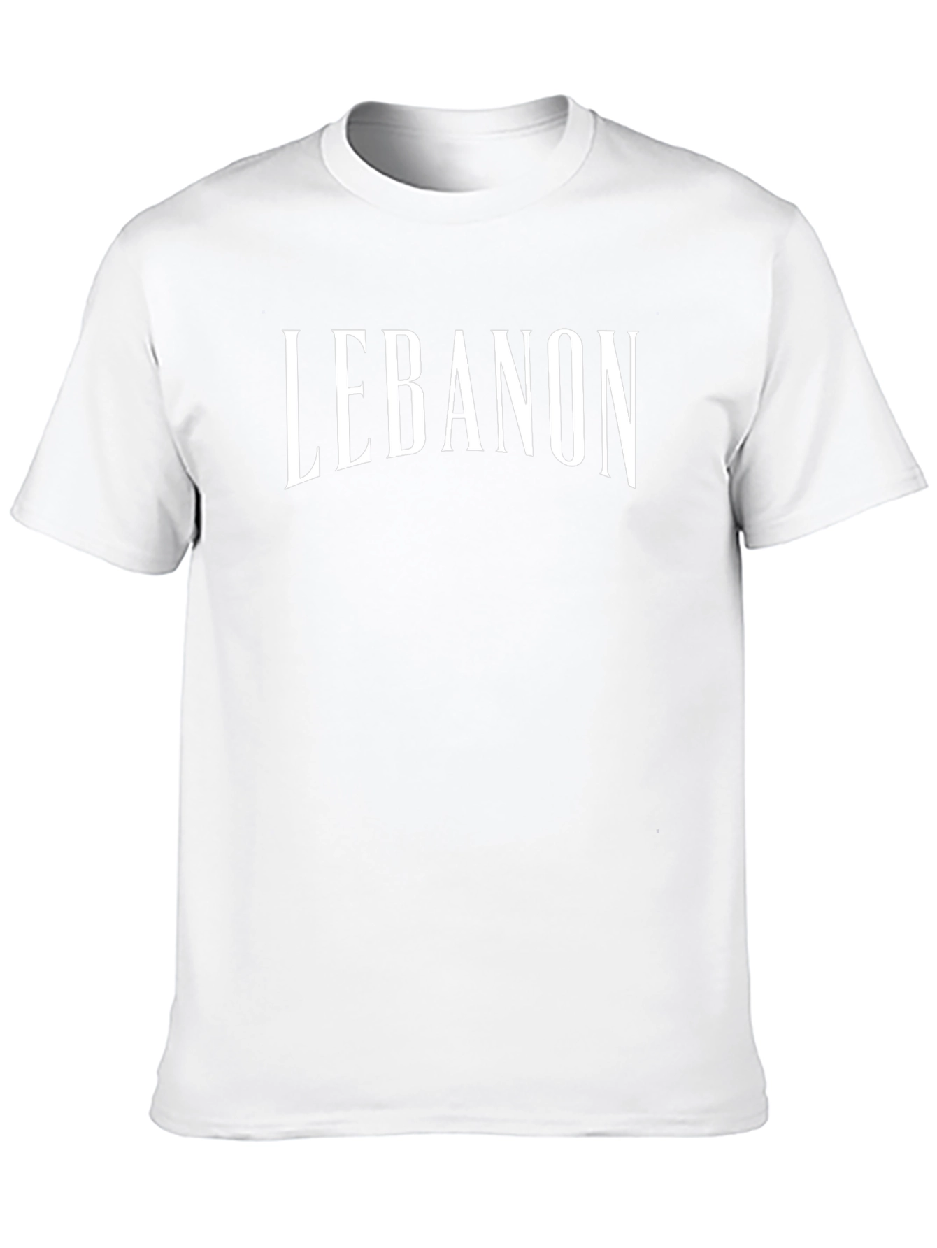 Lebanon Text Graphic Black T-Shirt