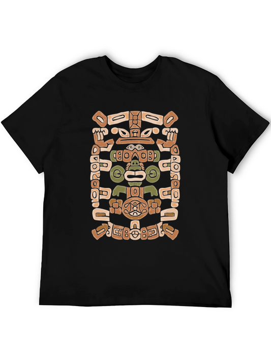 Aztec Glyph Black T-Shirt
