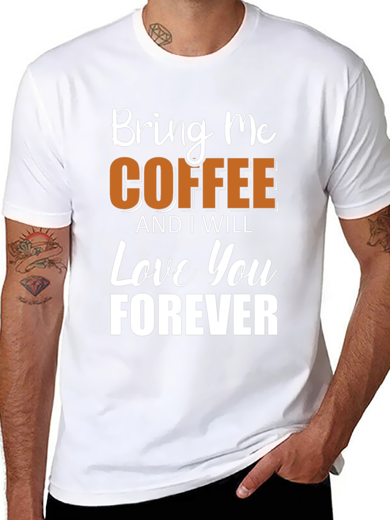 Bring Me Coffee T-Shirt - Soft Cotton Blend