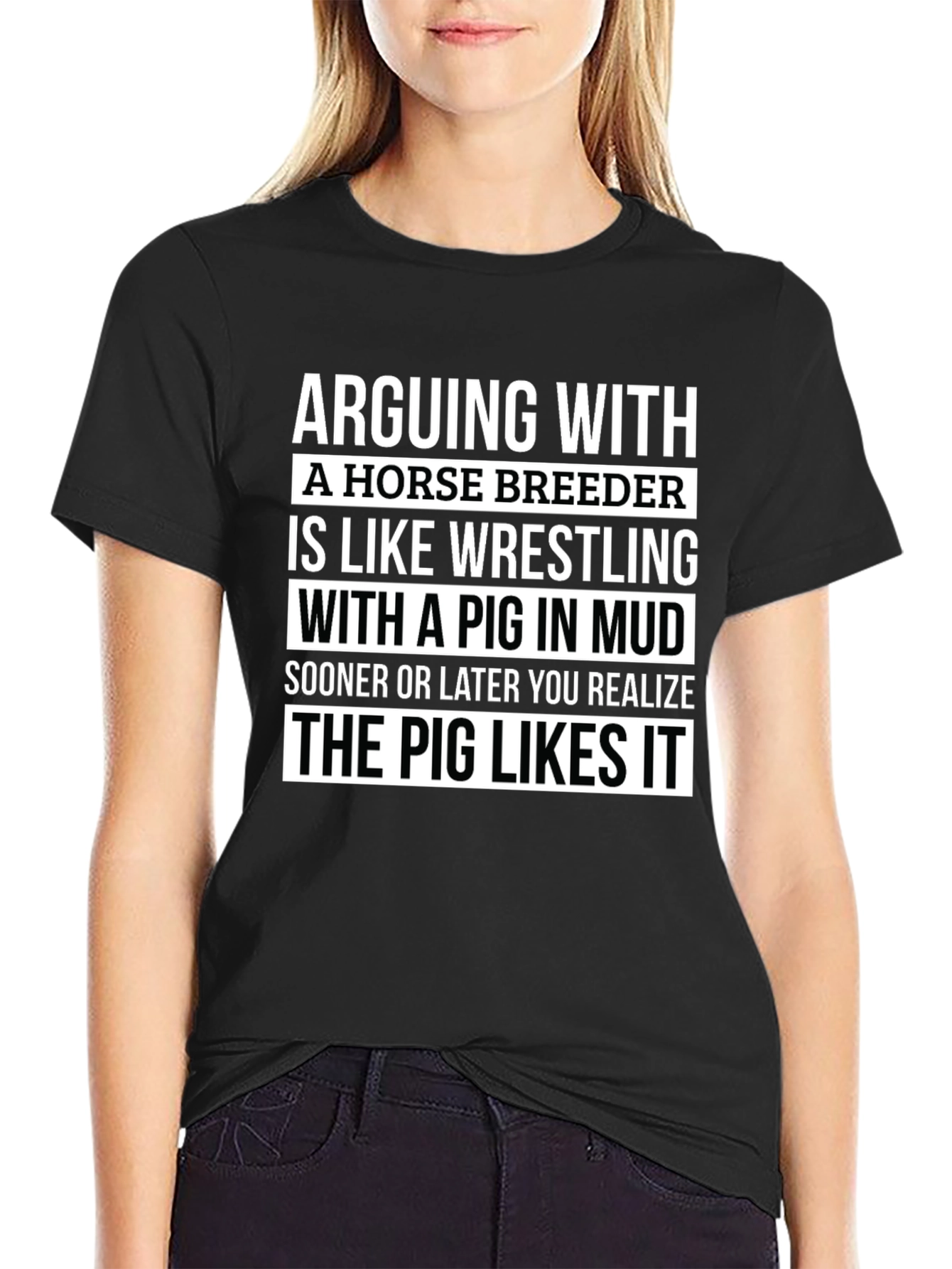 Horse Breeder Pig Mud Wrestling T-Shirt