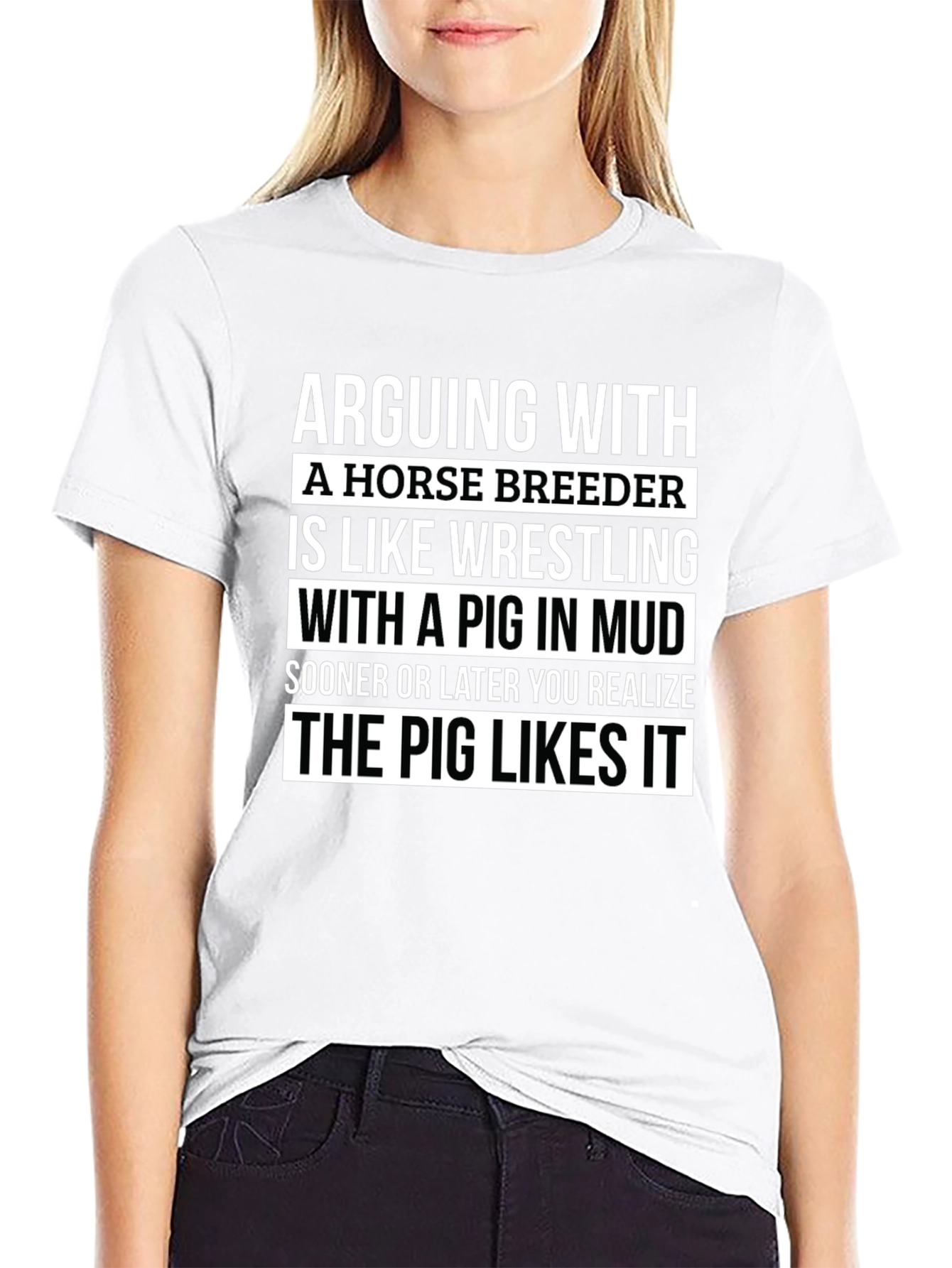 Horse Breeder Pig Mud Wrestling T-Shirt