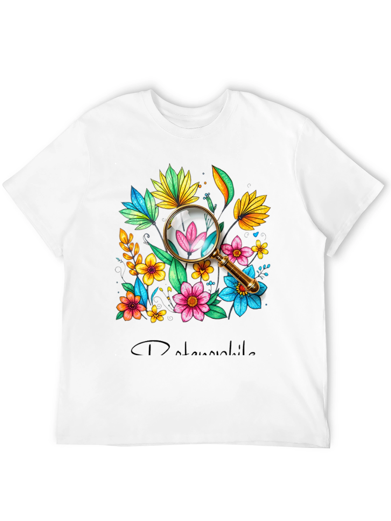 Botanical Magnifying Glass Graphic Tee