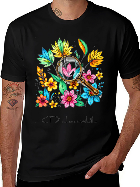 Botanical Magnifying Glass Graphic Tee
