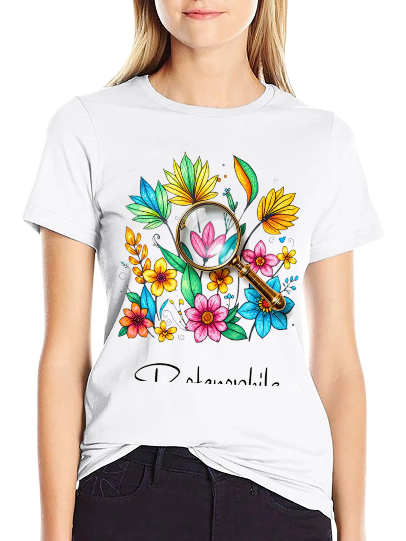 Botanical Magnifying Glass Graphic Tee