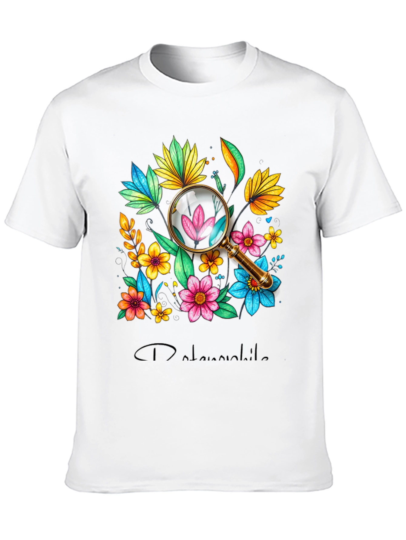 Botanical Magnifying Glass Graphic Tee