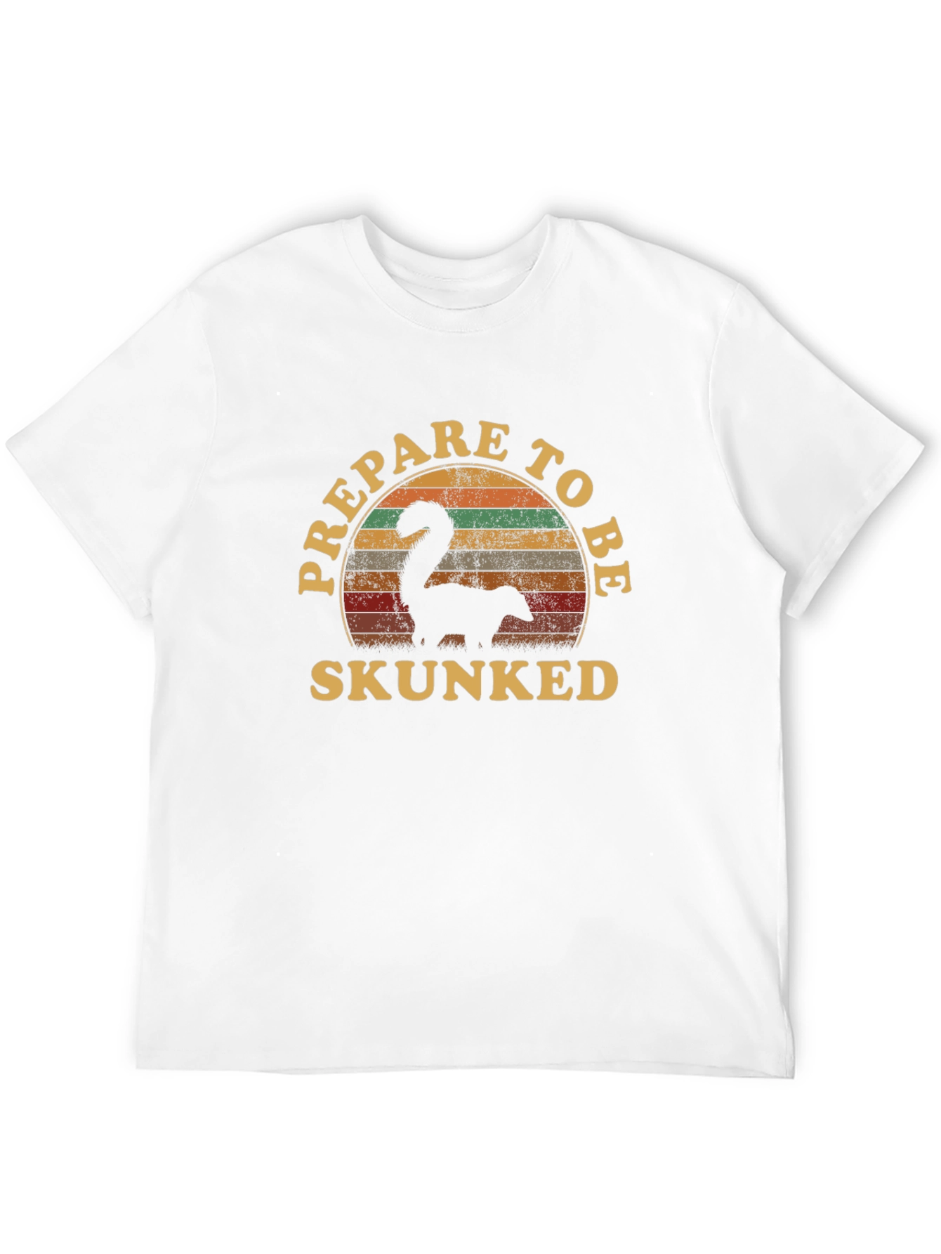 Prepare to Be Skunked Black T-Shirt