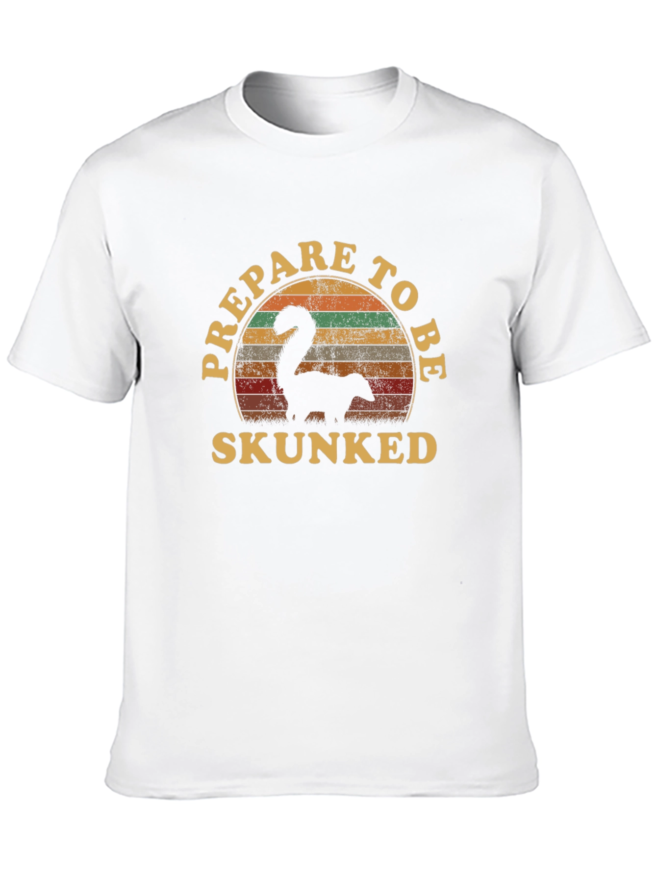 Prepare to Be Skunked Black T-Shirt
