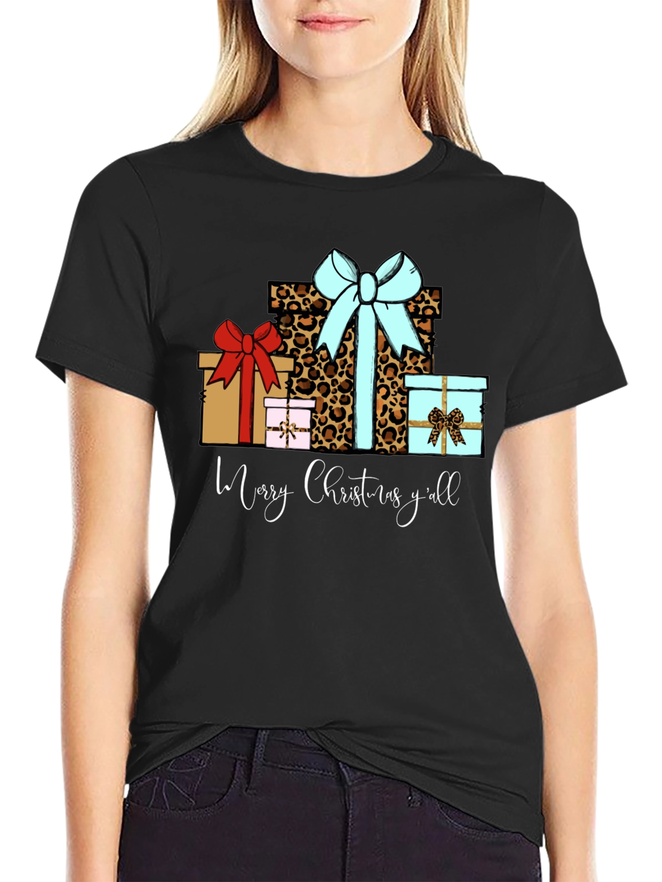 Merry Christmas Yall Gift Boxes T-Shirt