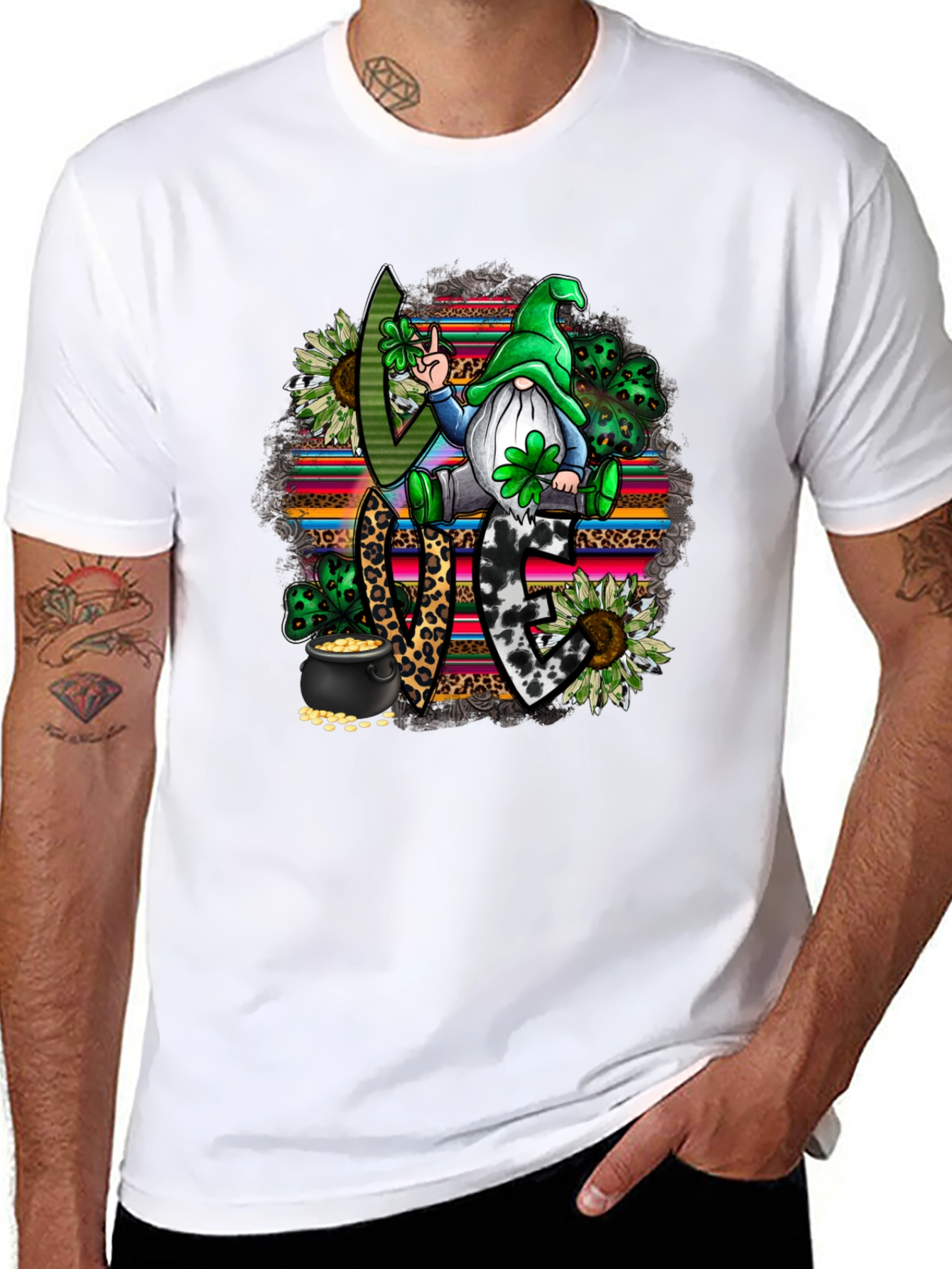 St. Patricks Day Gnome Love T-Shirt