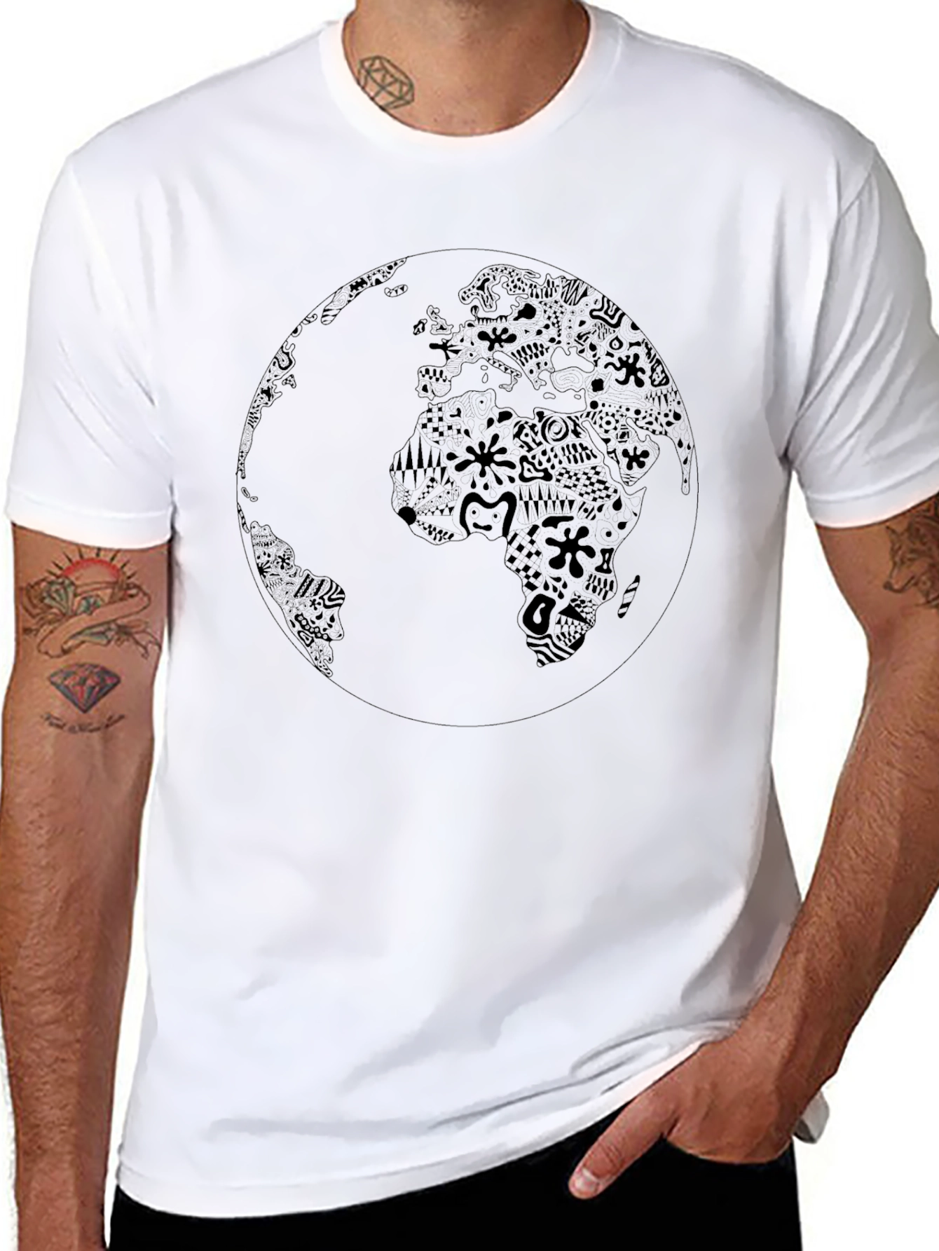 Earth Graphic Tee - Black