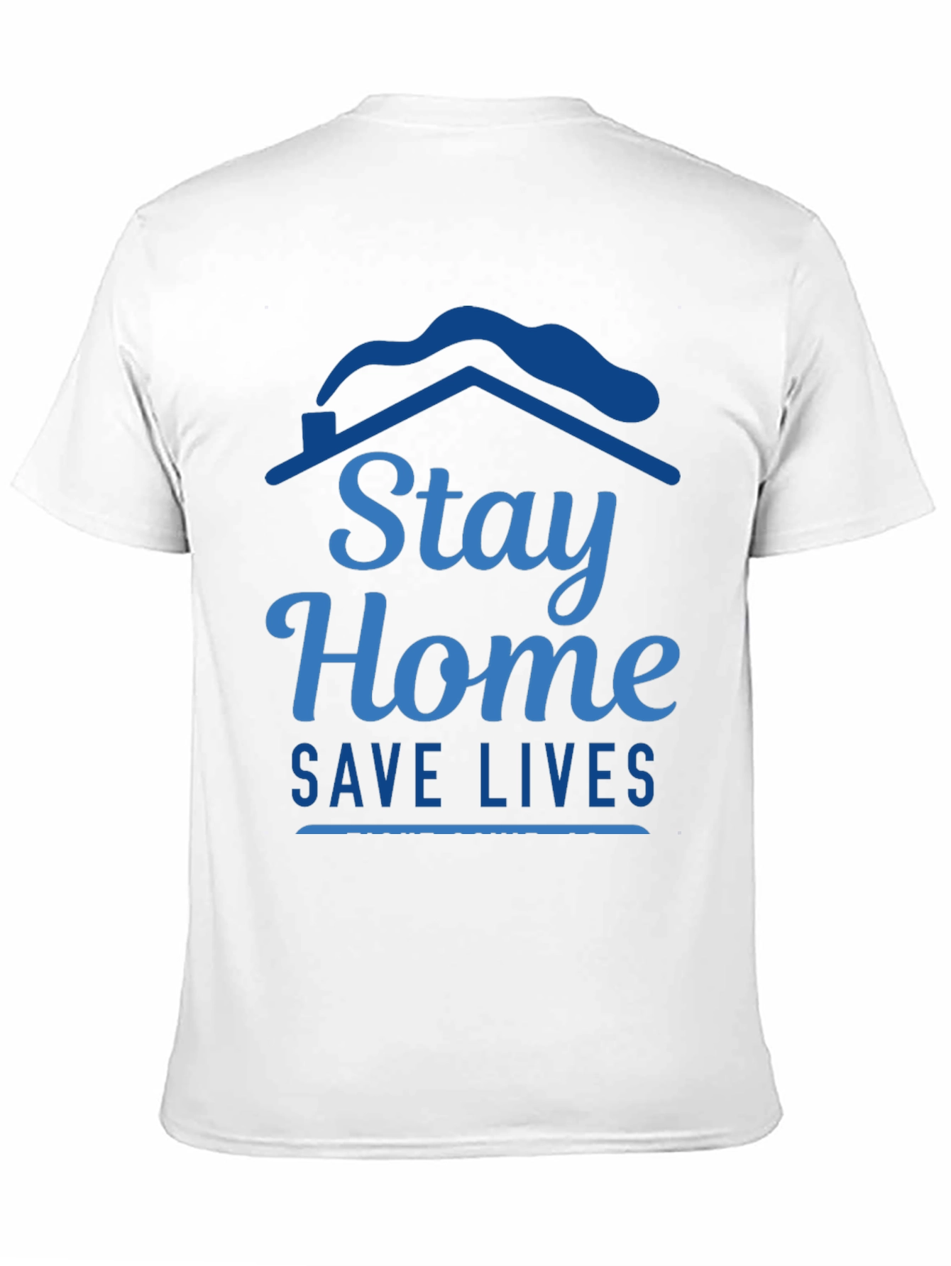 Stay Home Save Lives Graphic Tee - Black