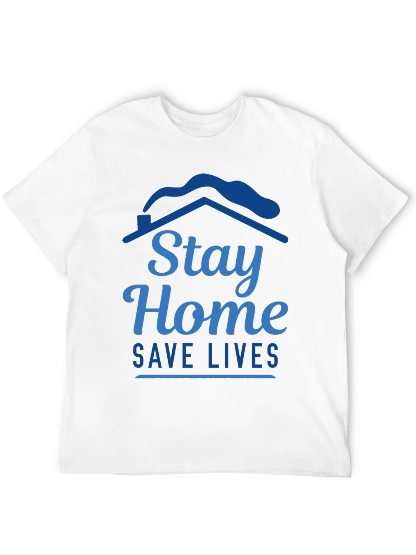 Stay Home Save Lives Graphic Tee - Black