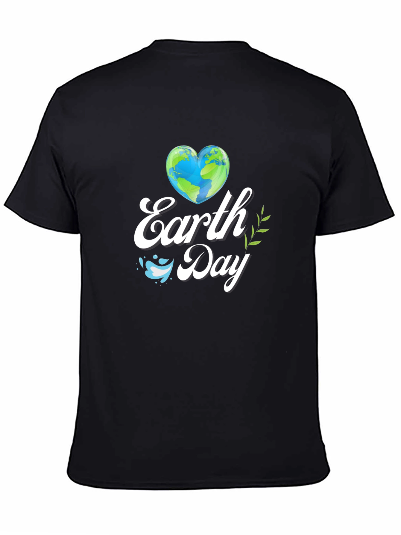 Earth Day T-Shirt - Heart Globe Design