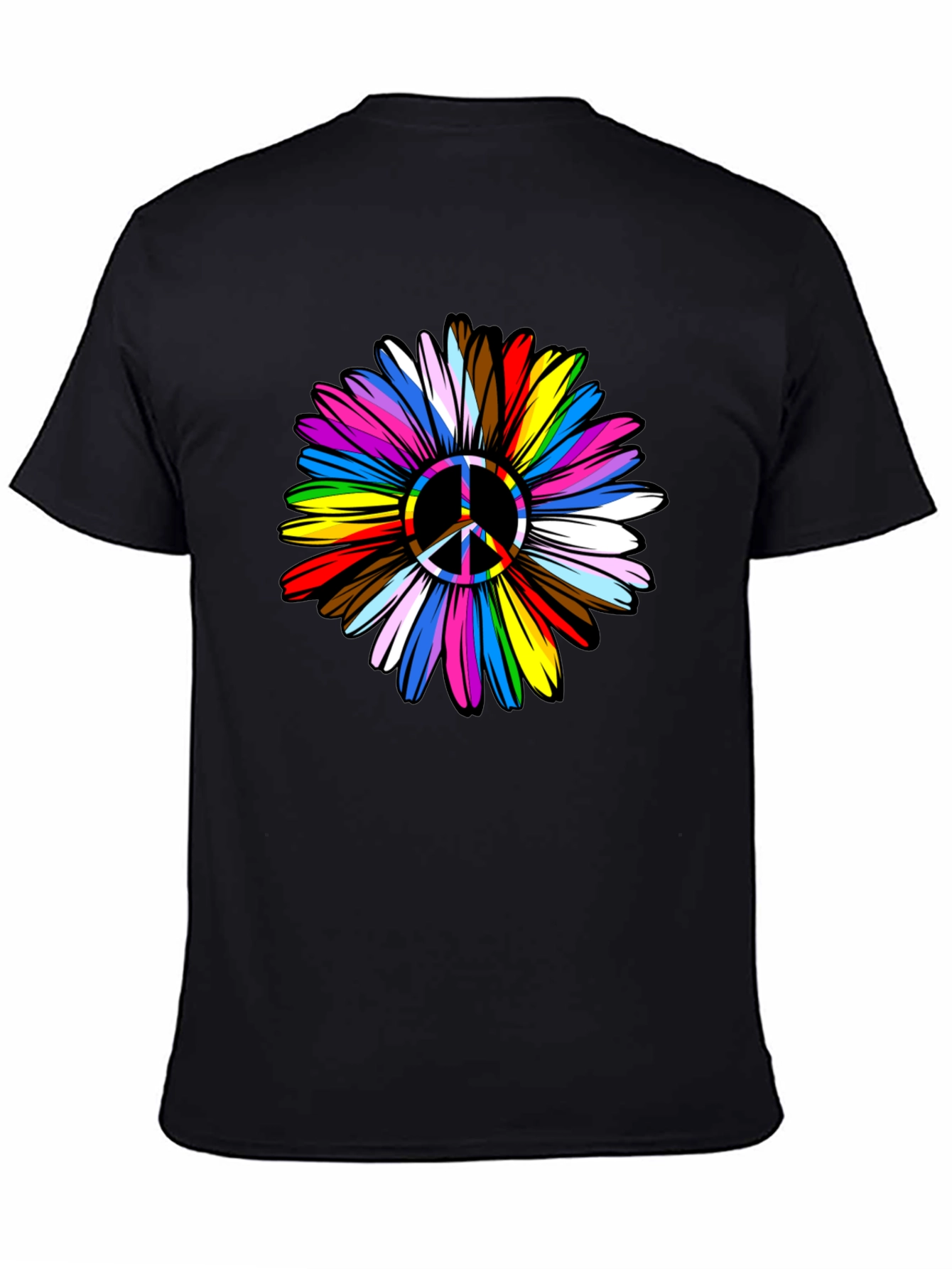 Peace Flower Pride Graphic T-Shirt
