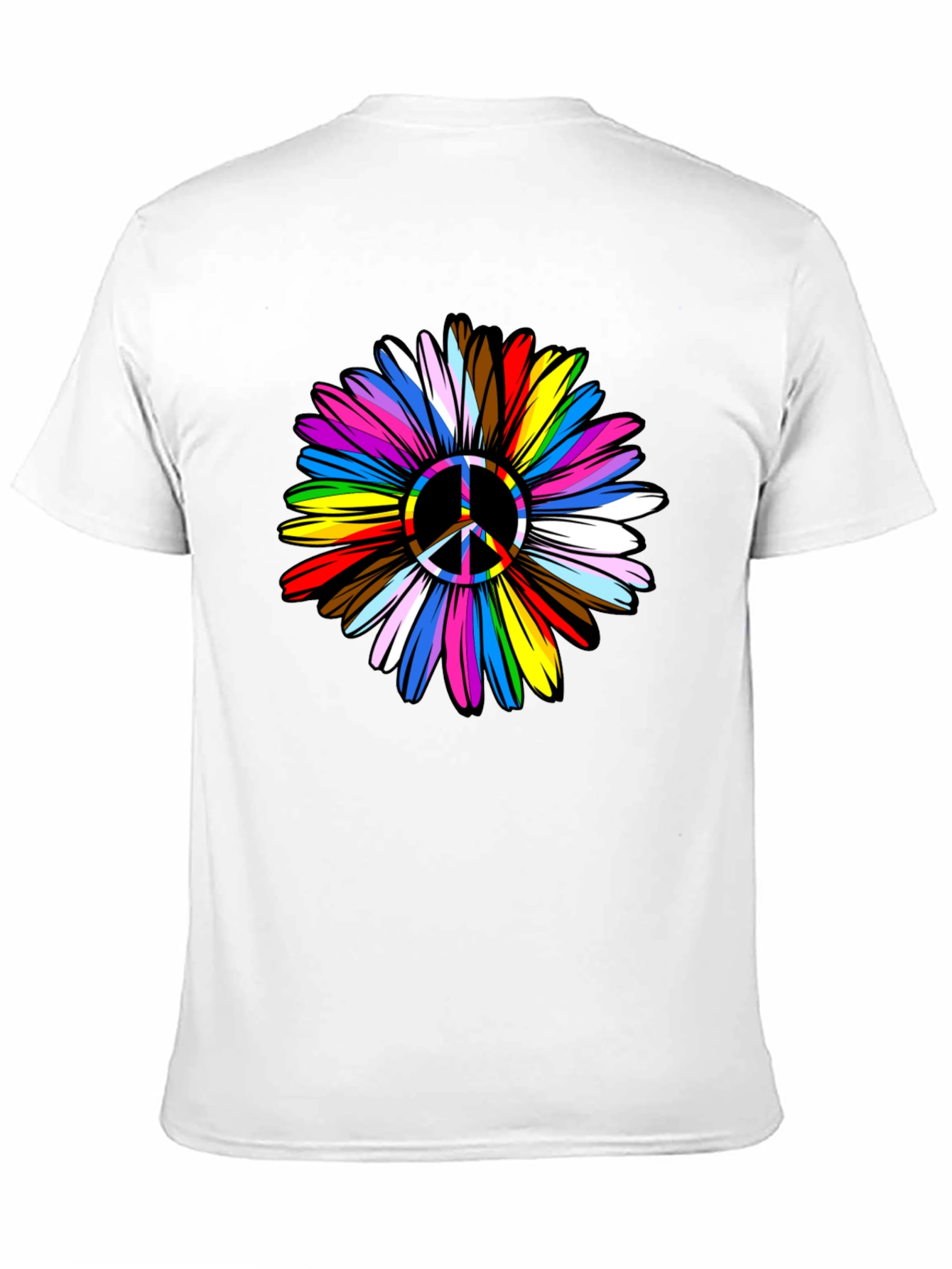 Peace Flower Pride Graphic T-Shirt