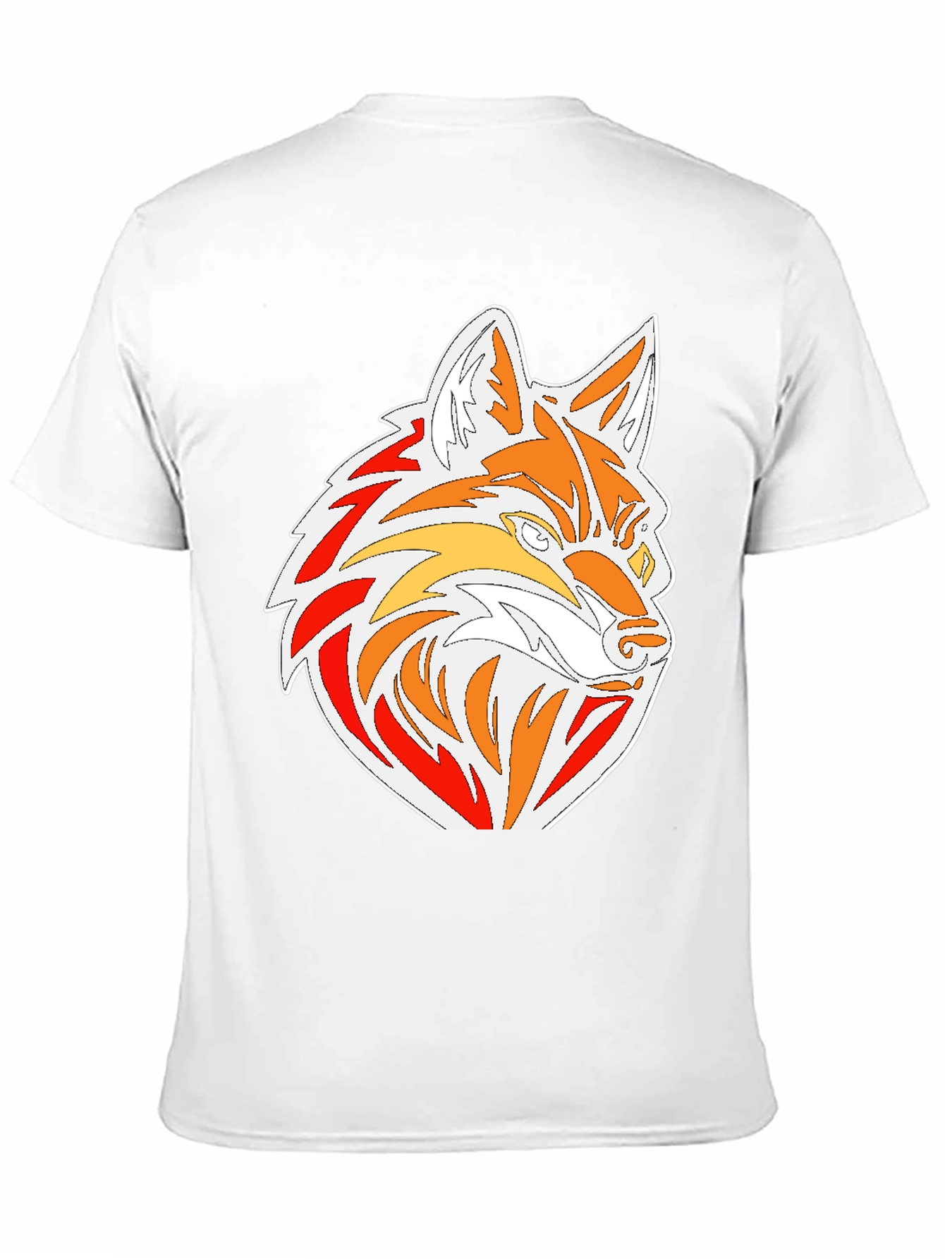 Cool Graphic Fox Head Black T-Shirt