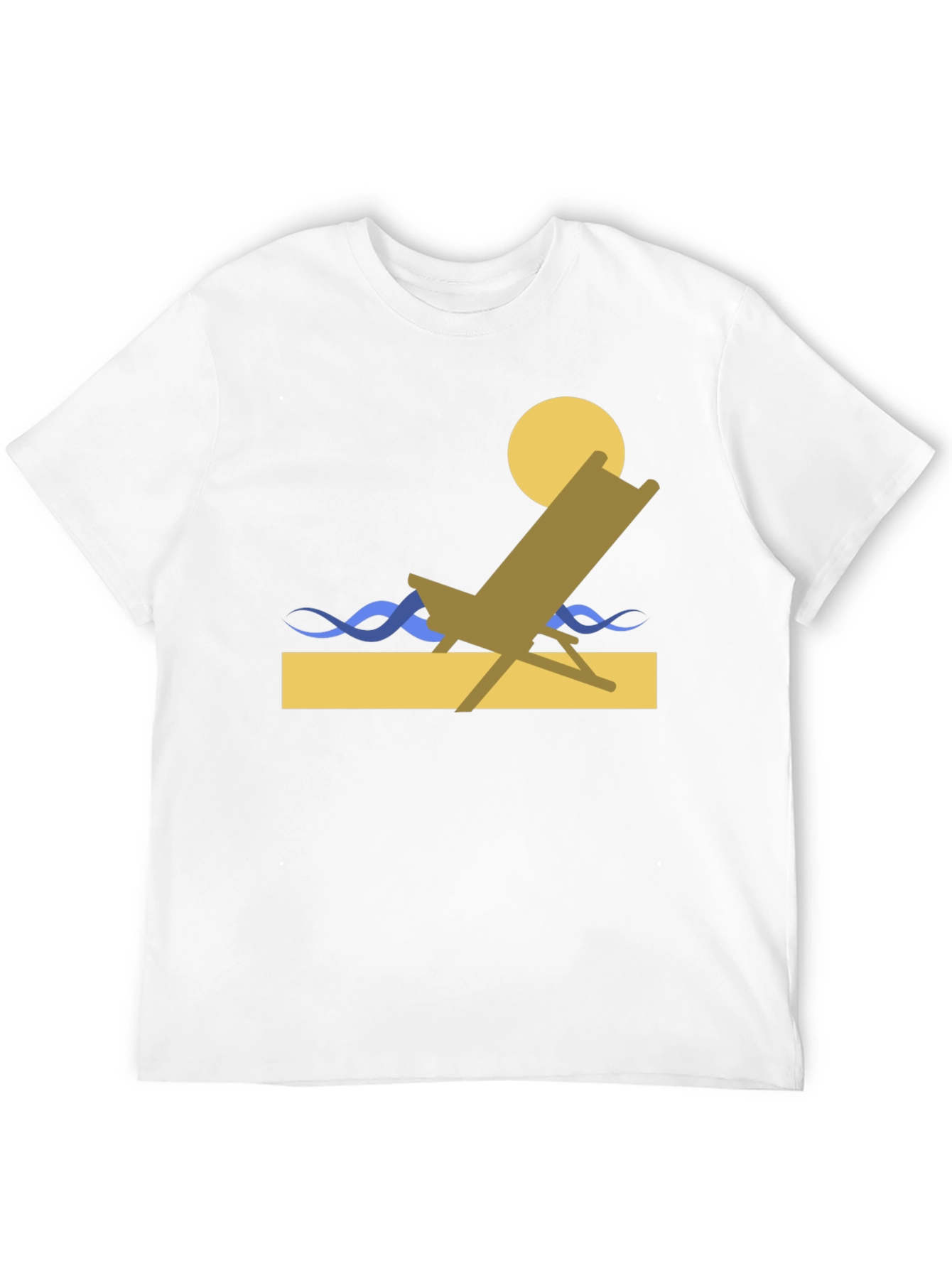 Beach Chair Graphic T-Shirt - Relaxed Style