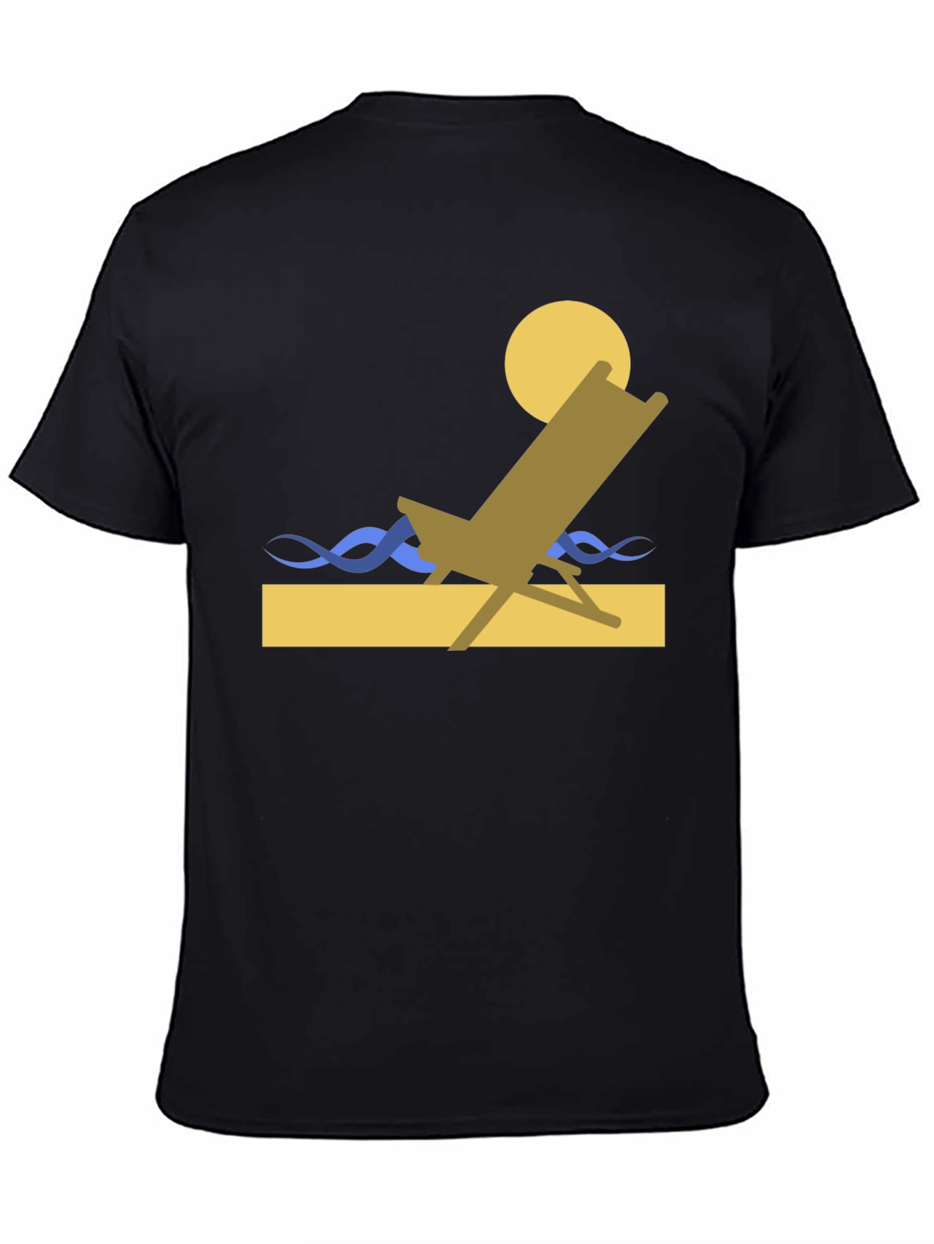 Beach Chair Graphic T-Shirt - Relaxed Style