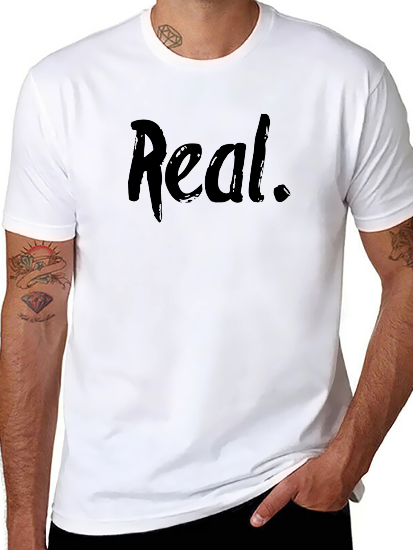 Real Black Graphic T-Shirt