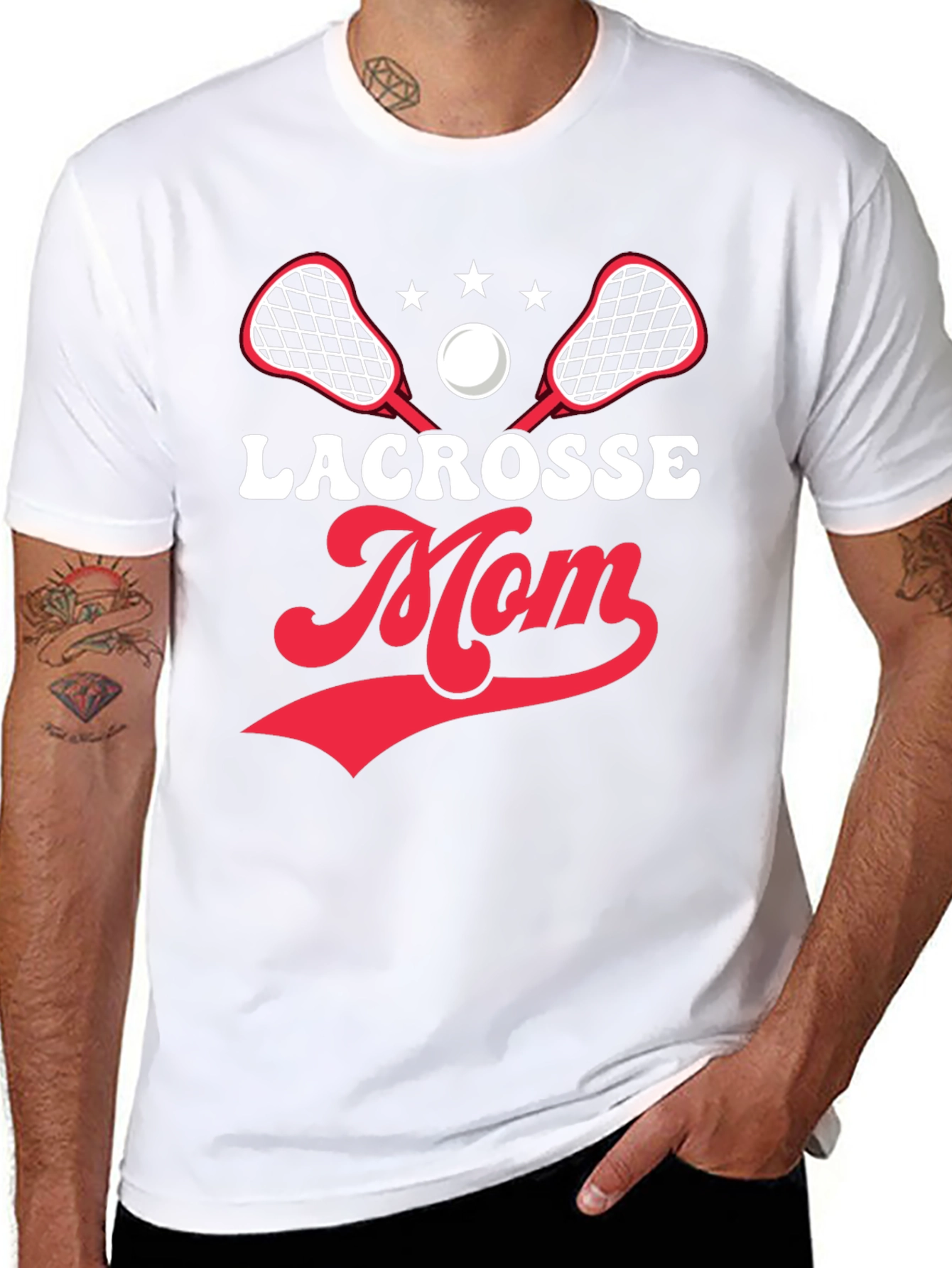 Lacrosse Mom Graphic Tee - Sporty Comfort