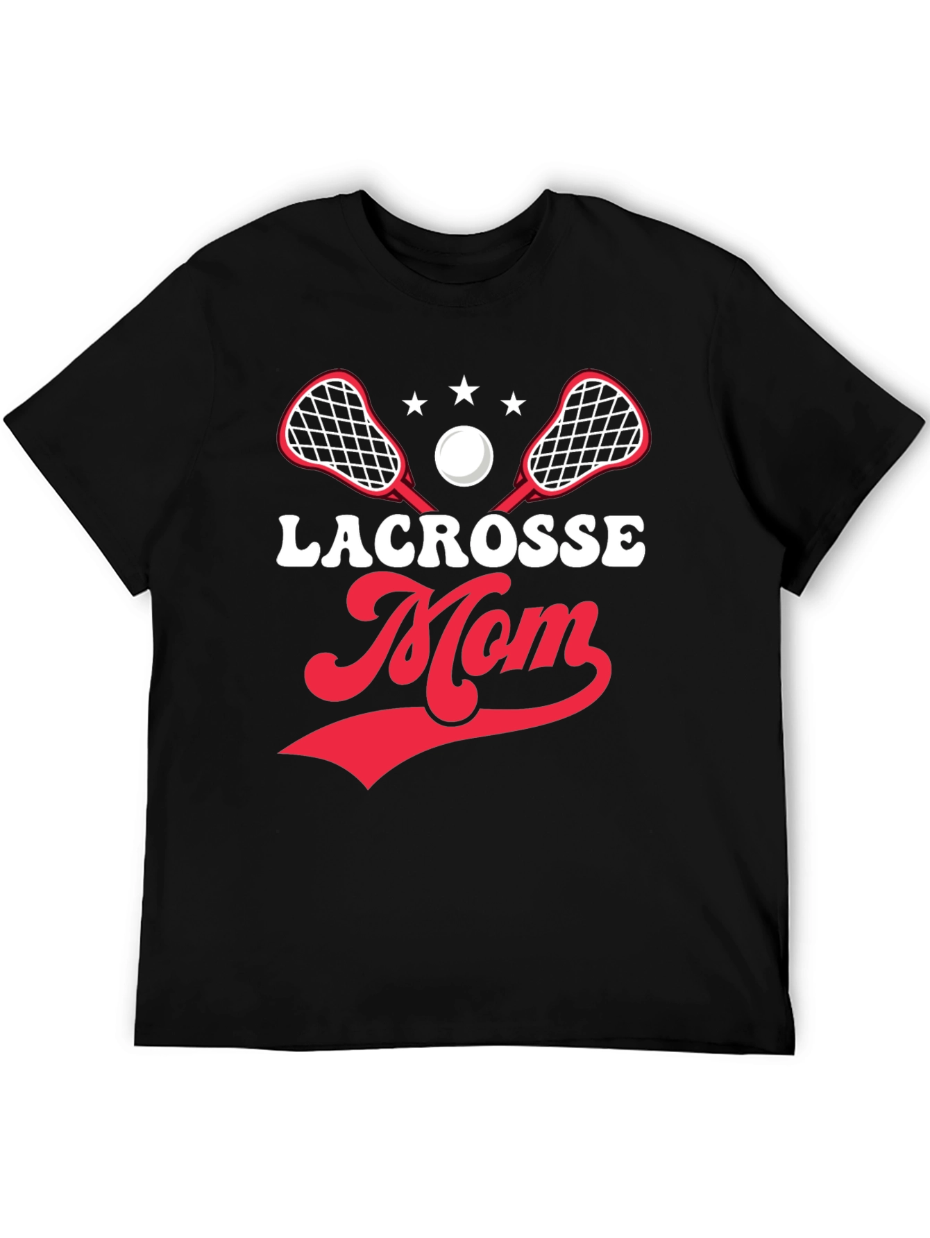 Lacrosse Mom Graphic Tee - Sporty Comfort