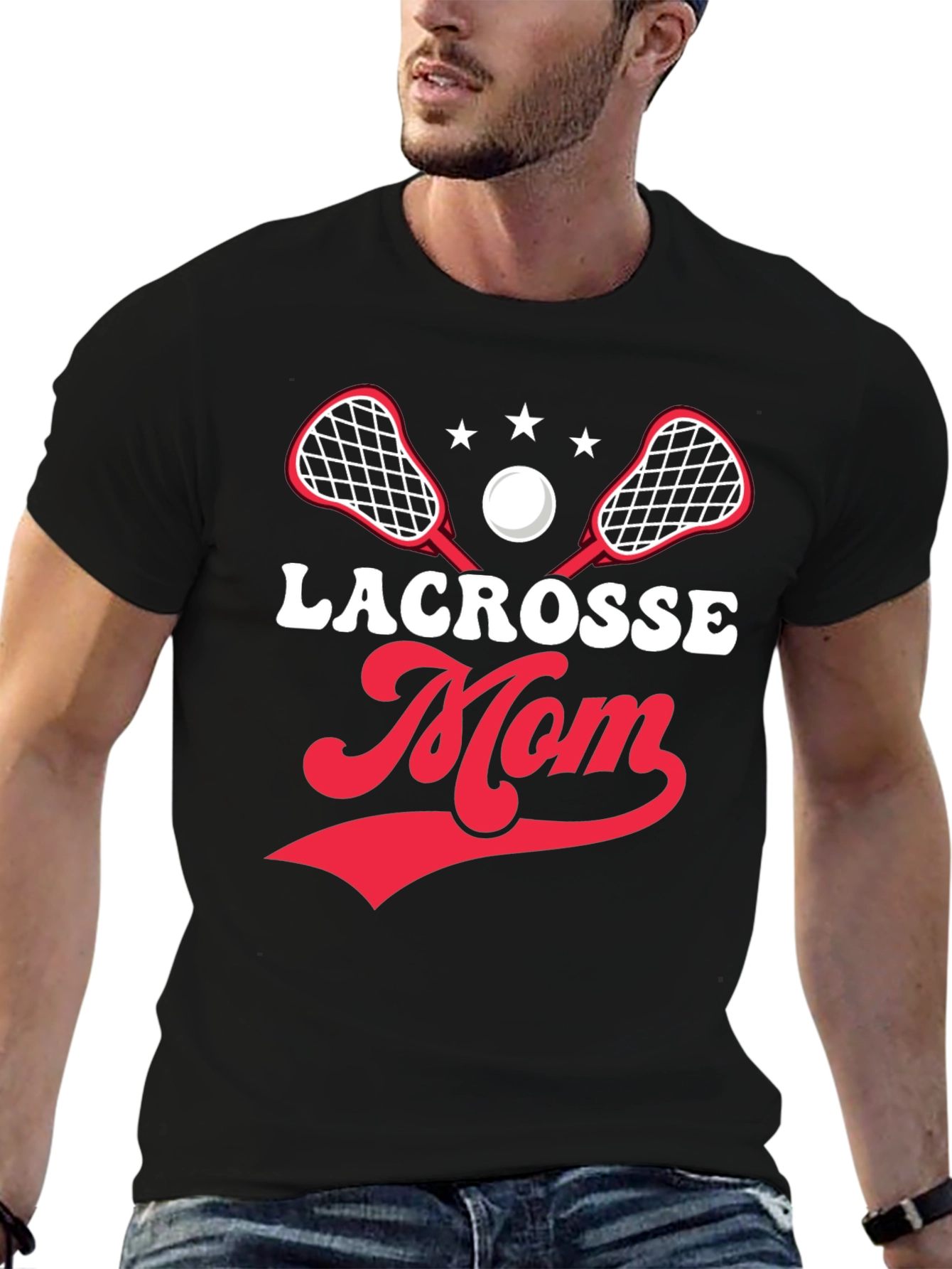 Lacrosse Mom Graphic Tee - Sporty Comfort